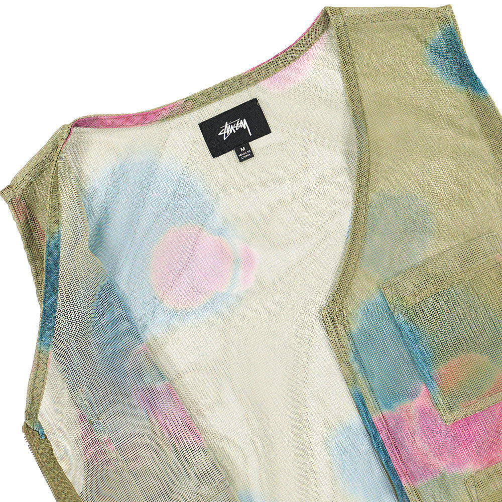 Stussy Mesh Layer Vest Olive Multi Vests Close-up | Overkill