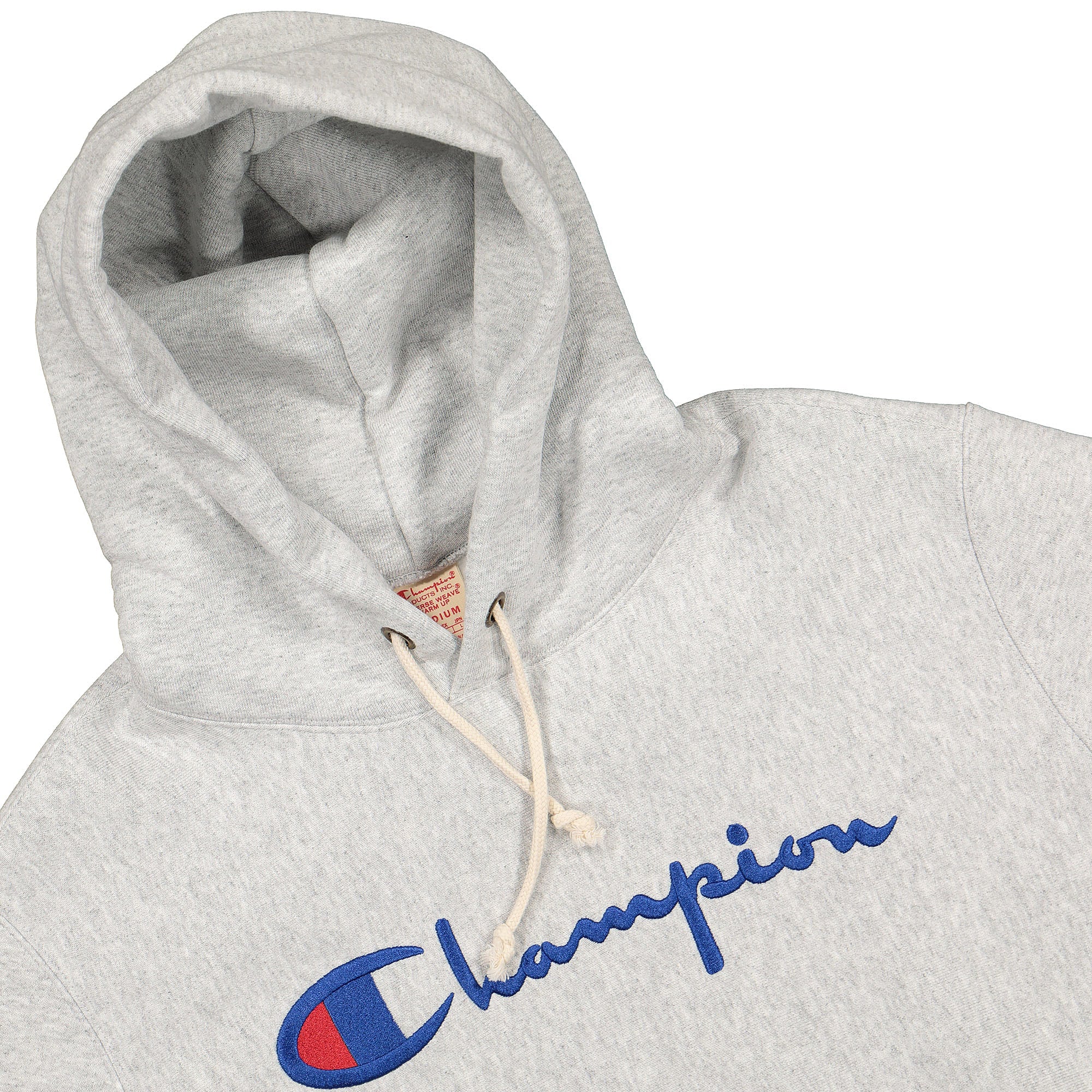 Champion Hooded Sweatshirt Grey Hoodies Close-up | Overkill
