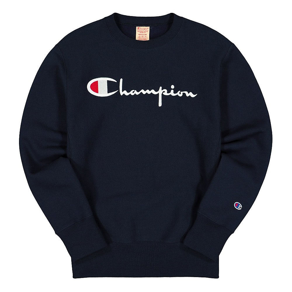 Champion Crewneck Sweatshirt Navy Sweatshirts 215160-BS501 | Overkill