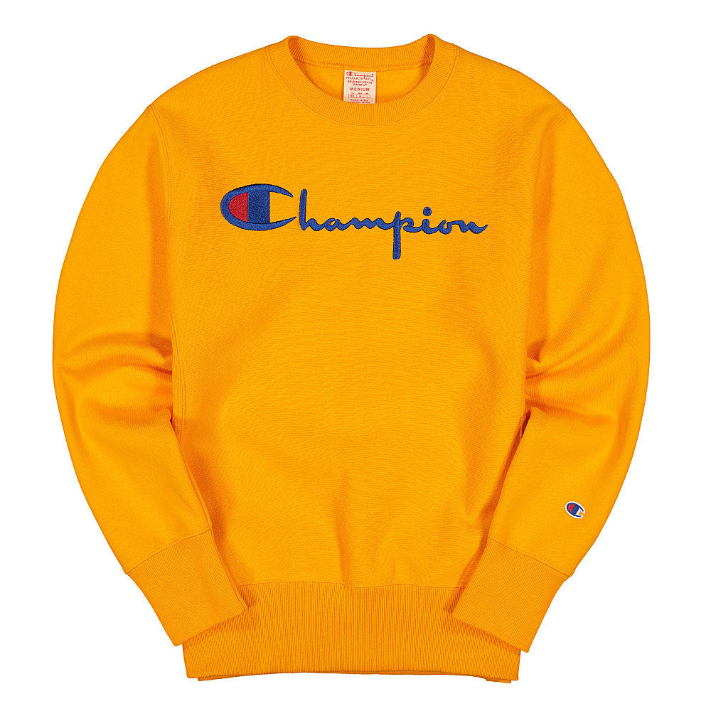 Champion Crewneck Sweatshirt Yellow Sweatshirts 215160-OS030 | Overkill
