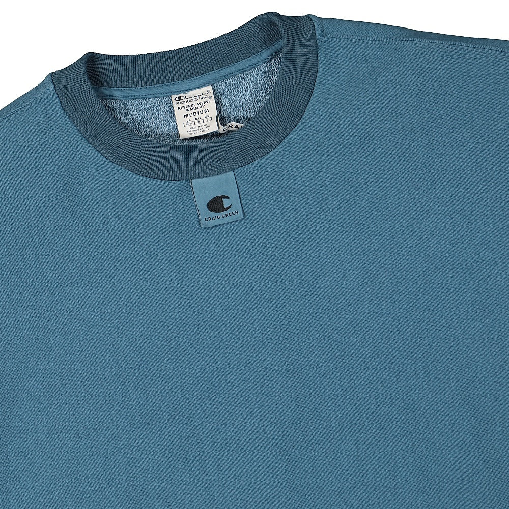 Champion Craig Green x Champion Crewneck Sweatshirt Blue Sweatshirts Close-up | Overkill