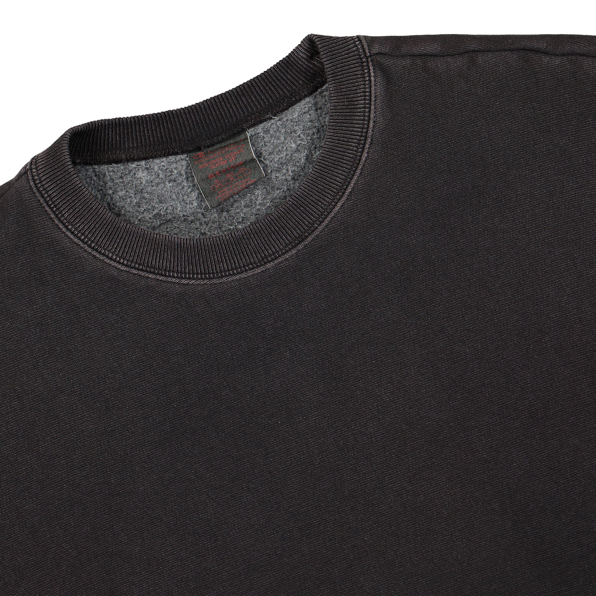 Champion Crewneck Sweatshirt Black Sweatshirts Close-up | Overkill