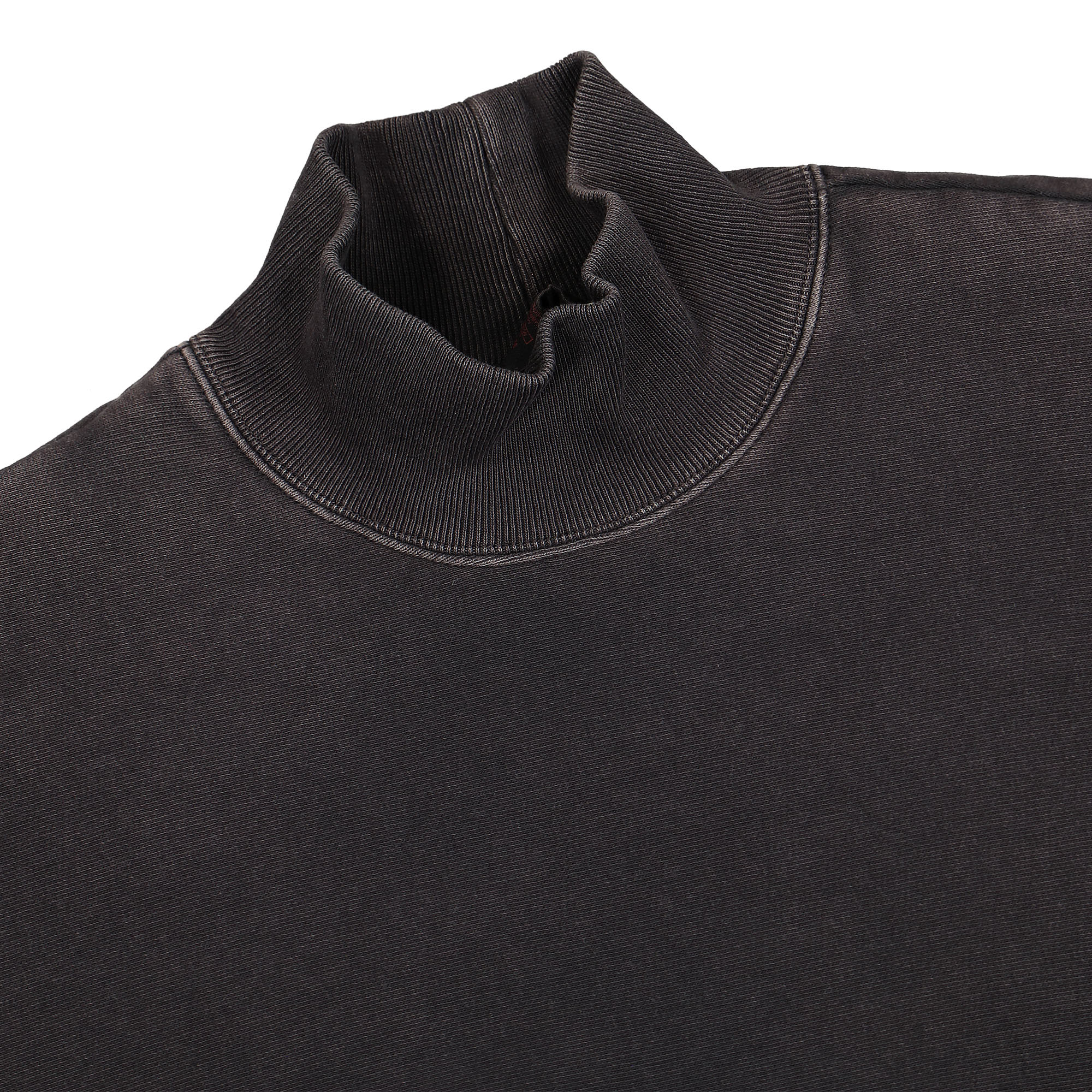Champion High Neck Sweatshirt Black Sweatshirts Close-up | Overkill