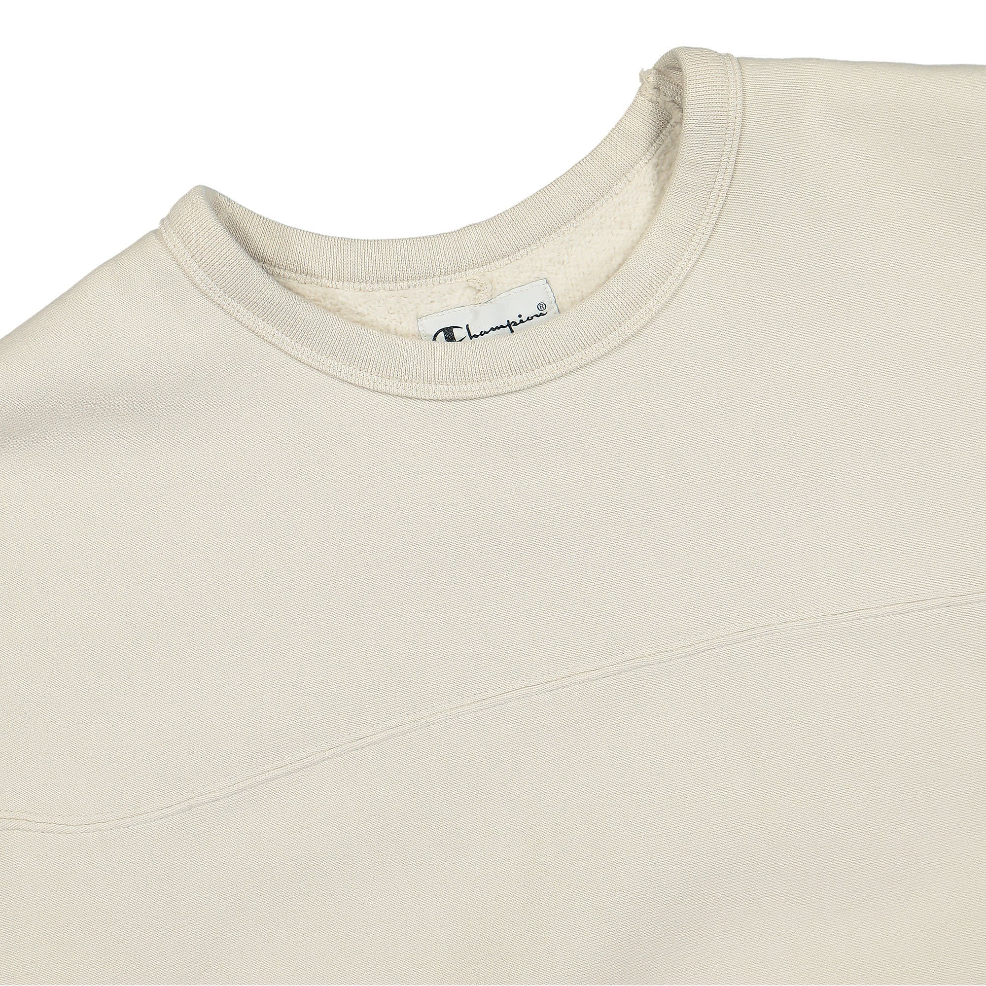 Champion Crewneck Sweatshirt Greige Sweatshirts Close-up | Overkill