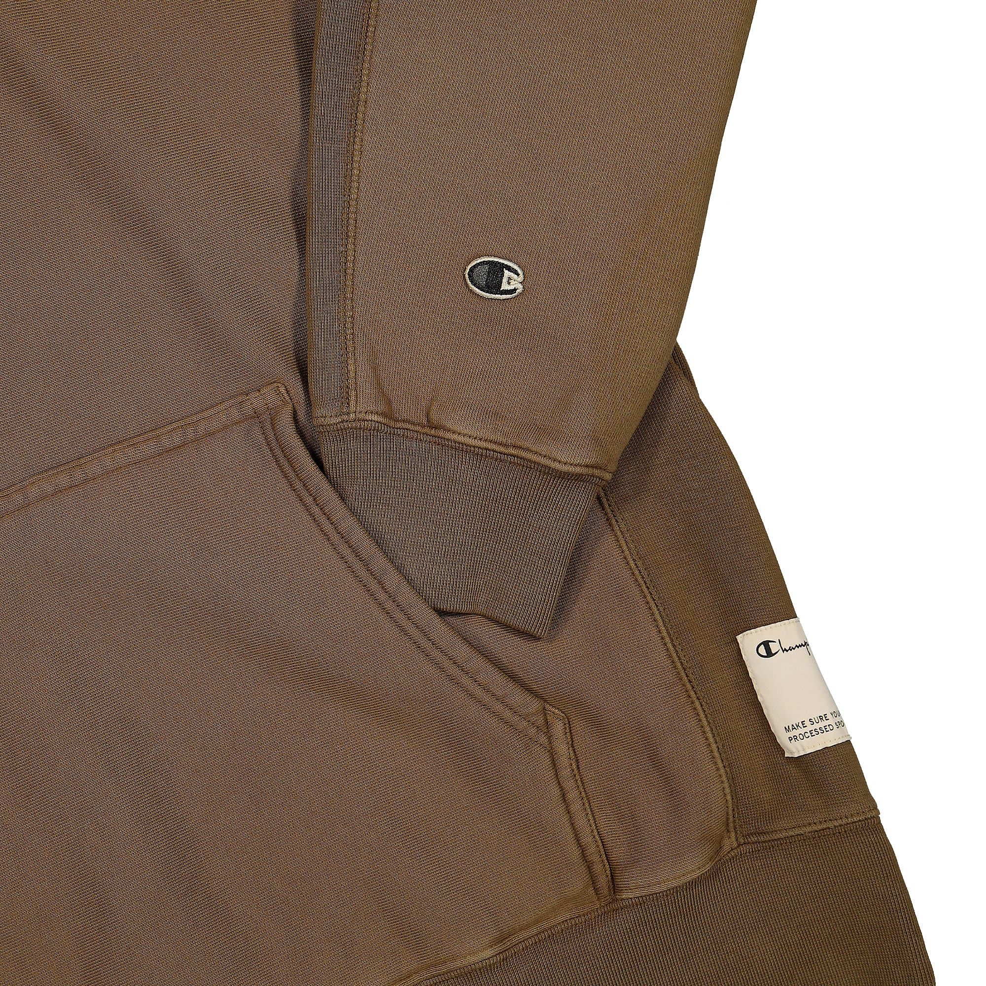 Champion Hooded Sweatshirt Brown Hoodies Detailfoto | Overkill