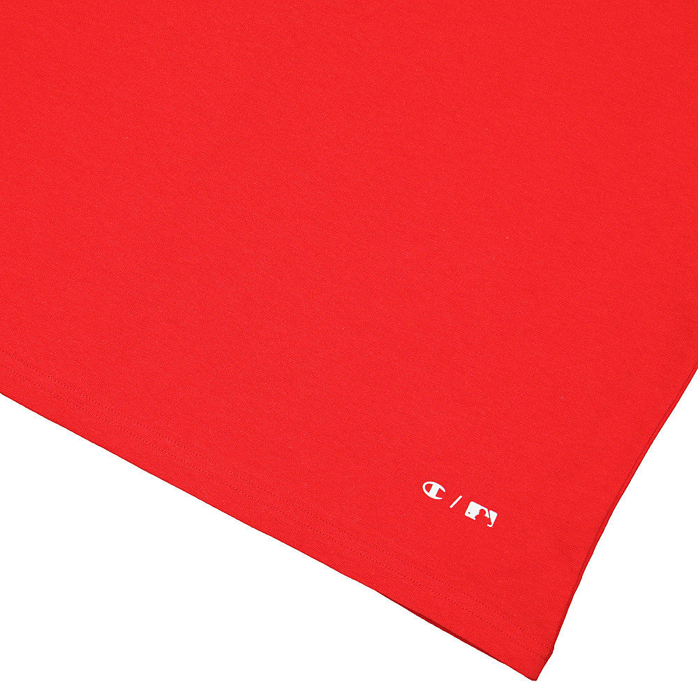 Champion Crewneck Tee Red T-Shirts Detailfoto | Overkill