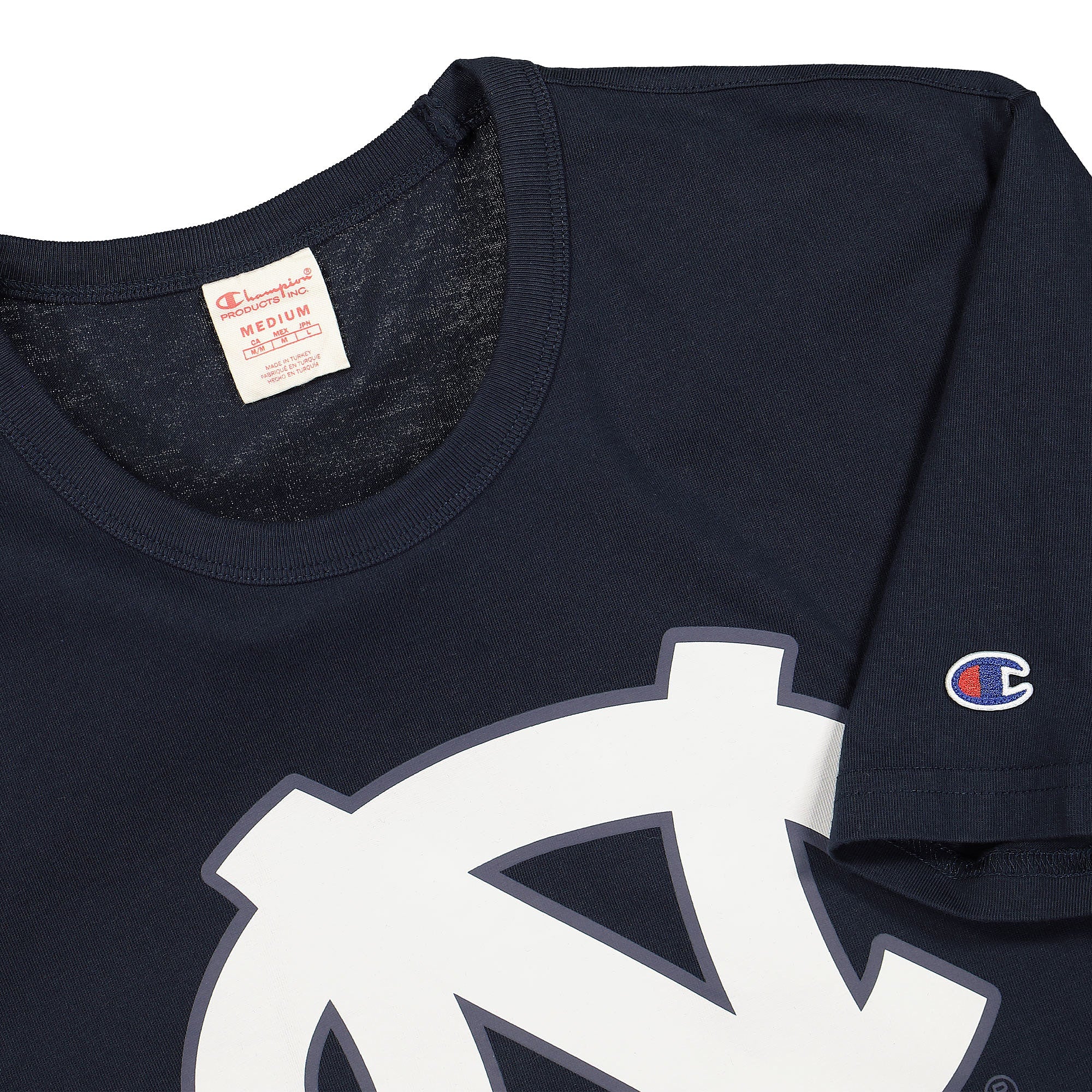 Champion Crewneck T-Shirt Navy T-Shirts Close-up | Overkill
