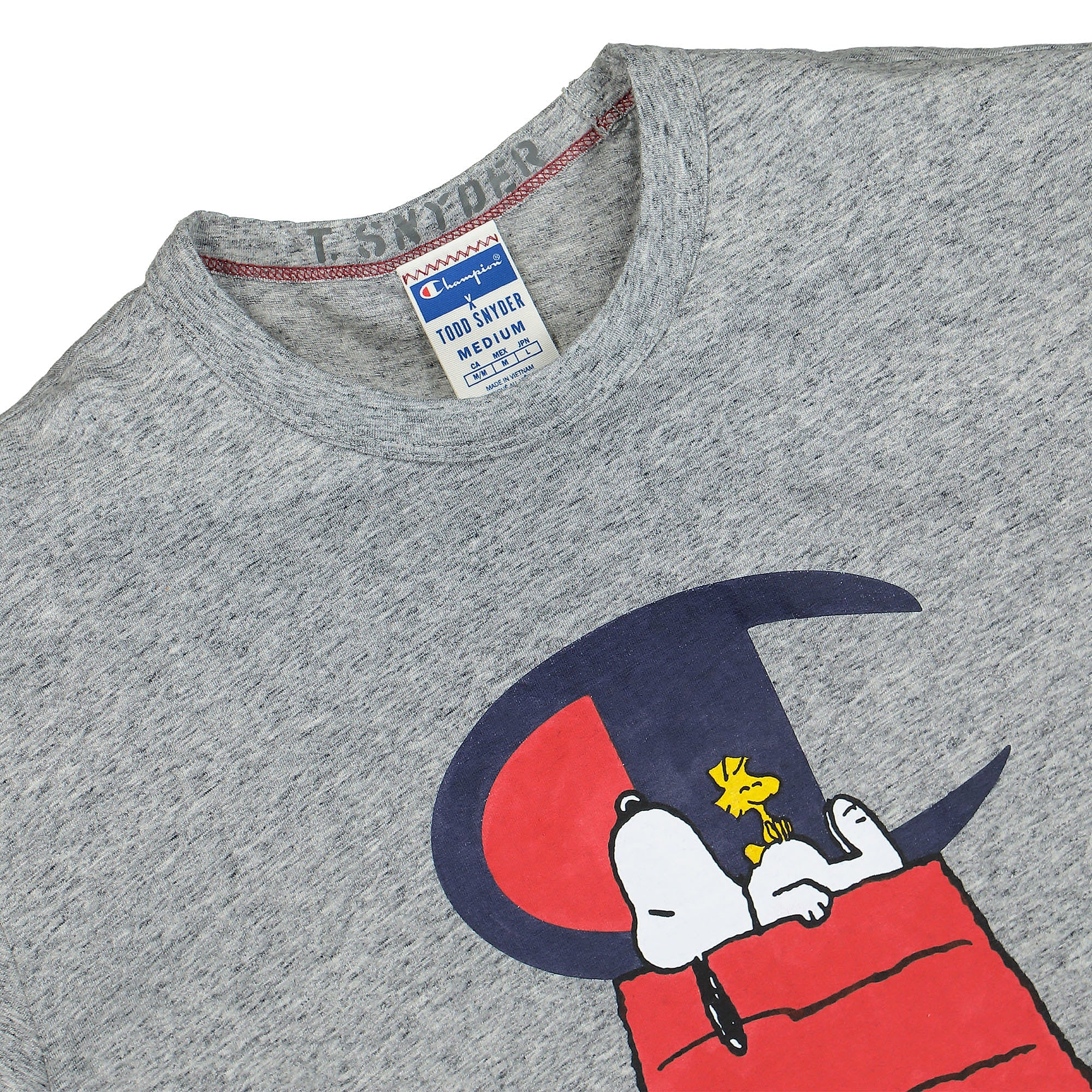 Champion Crewneck T-Shirt Antique Grey Mix T-Shirts Close-up | Overkill