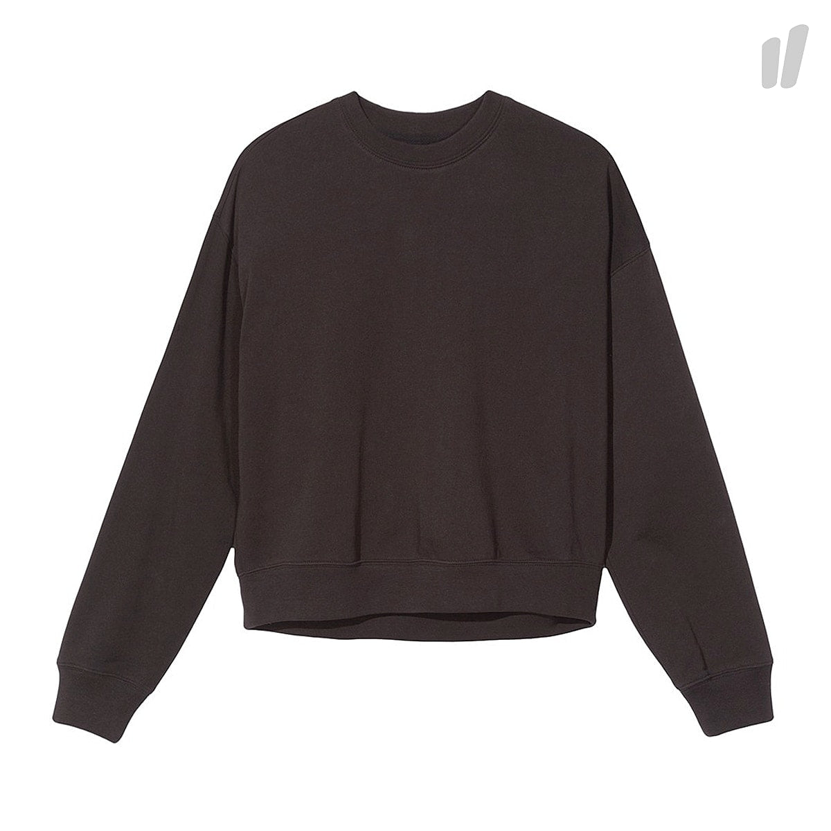 Stussy Wmns Ezra Cropped Baggy Crew Black Sweatshirts 218046 / 0001 | Overkill
