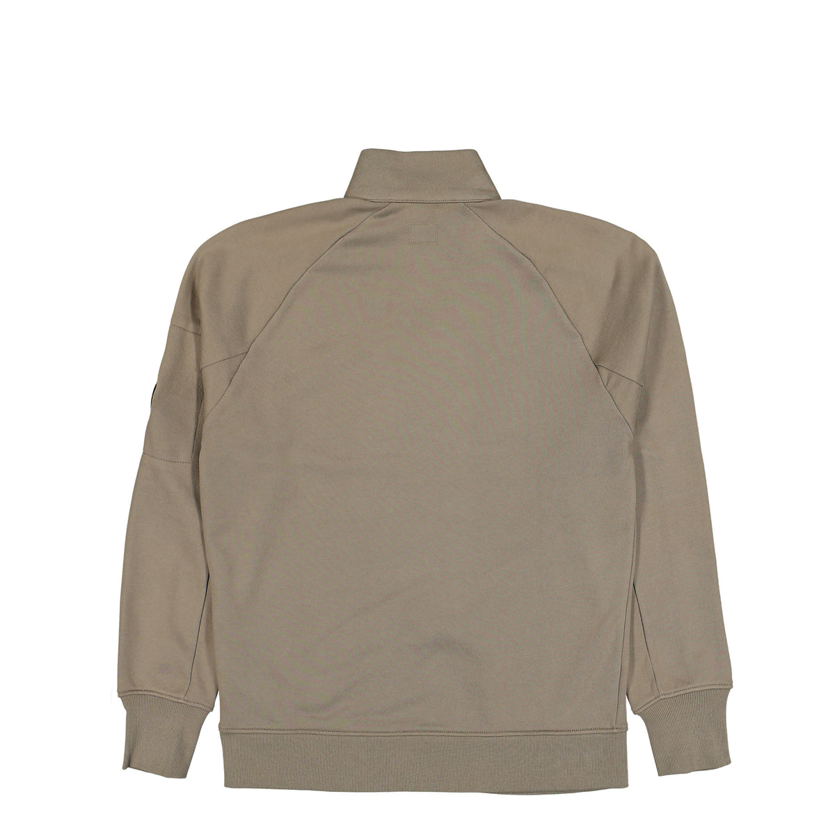 C.P. Company Diagonal Raised Fleece Half Zip Lens Sweatshirt Fallen Rock Sweatshirts 21CMSS033A-005086W 356 Close-up | Overkill