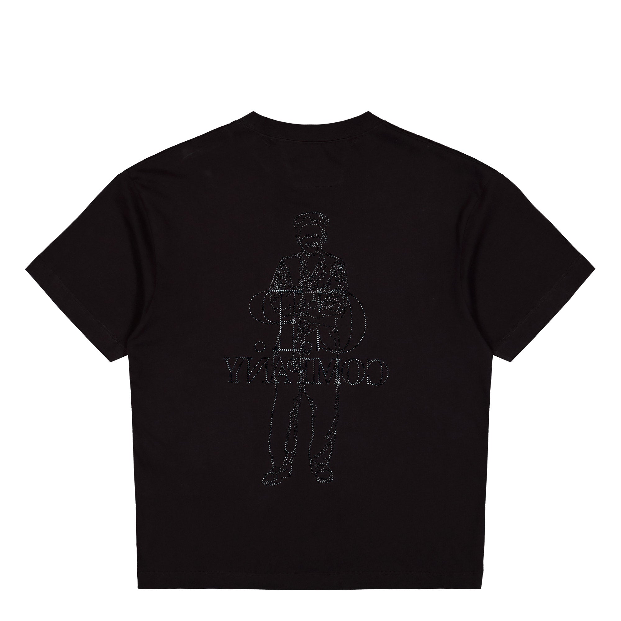 C.P. Company 30/1 Jersey Short Sleeve Comfort Logo T-Shirt Black T-Shirts 21CMTS166A-005100W 999 Close-up | Overkill