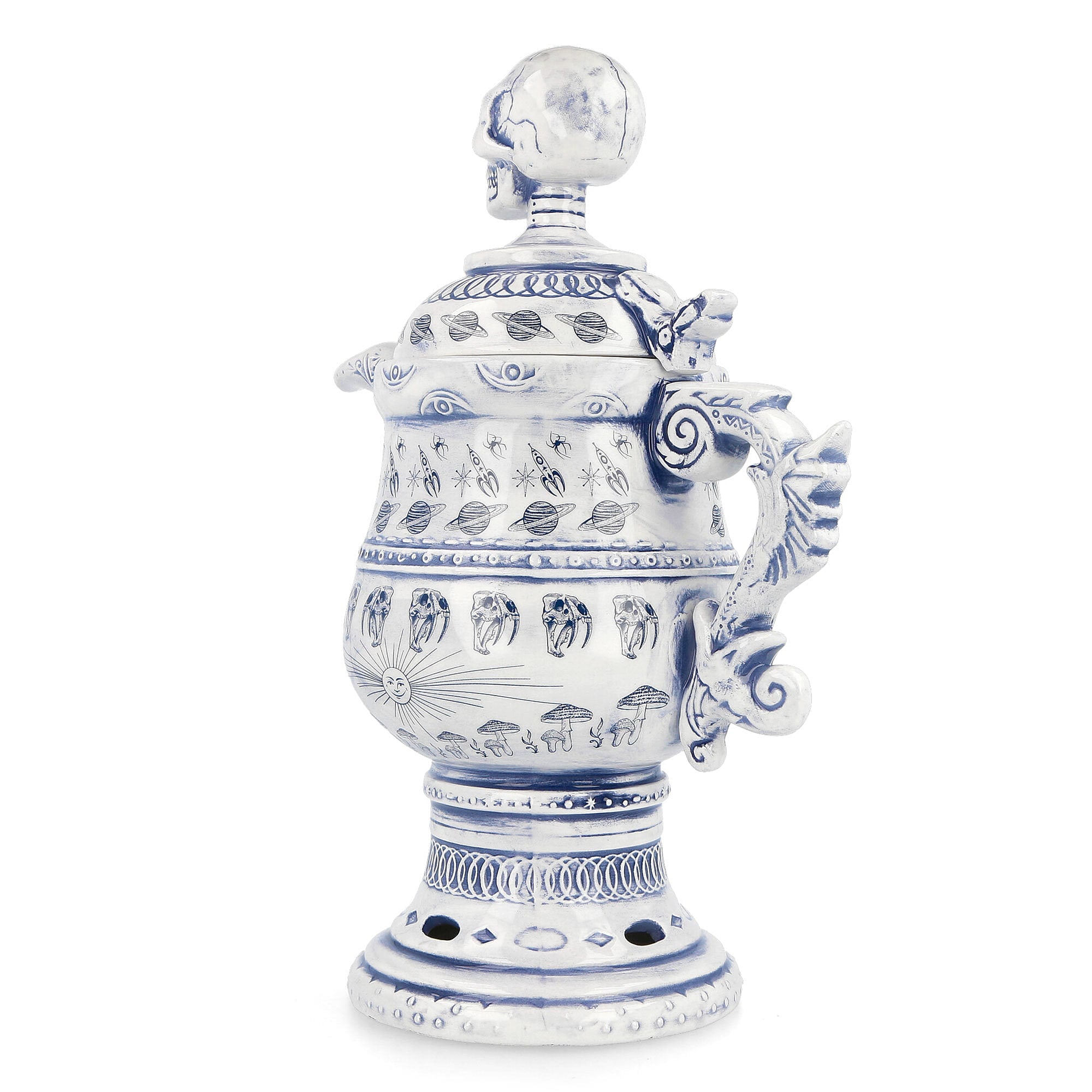 Neighborhood DW Ceramic Incense Chamber Blue Incense & Candles Close-up | Overkill