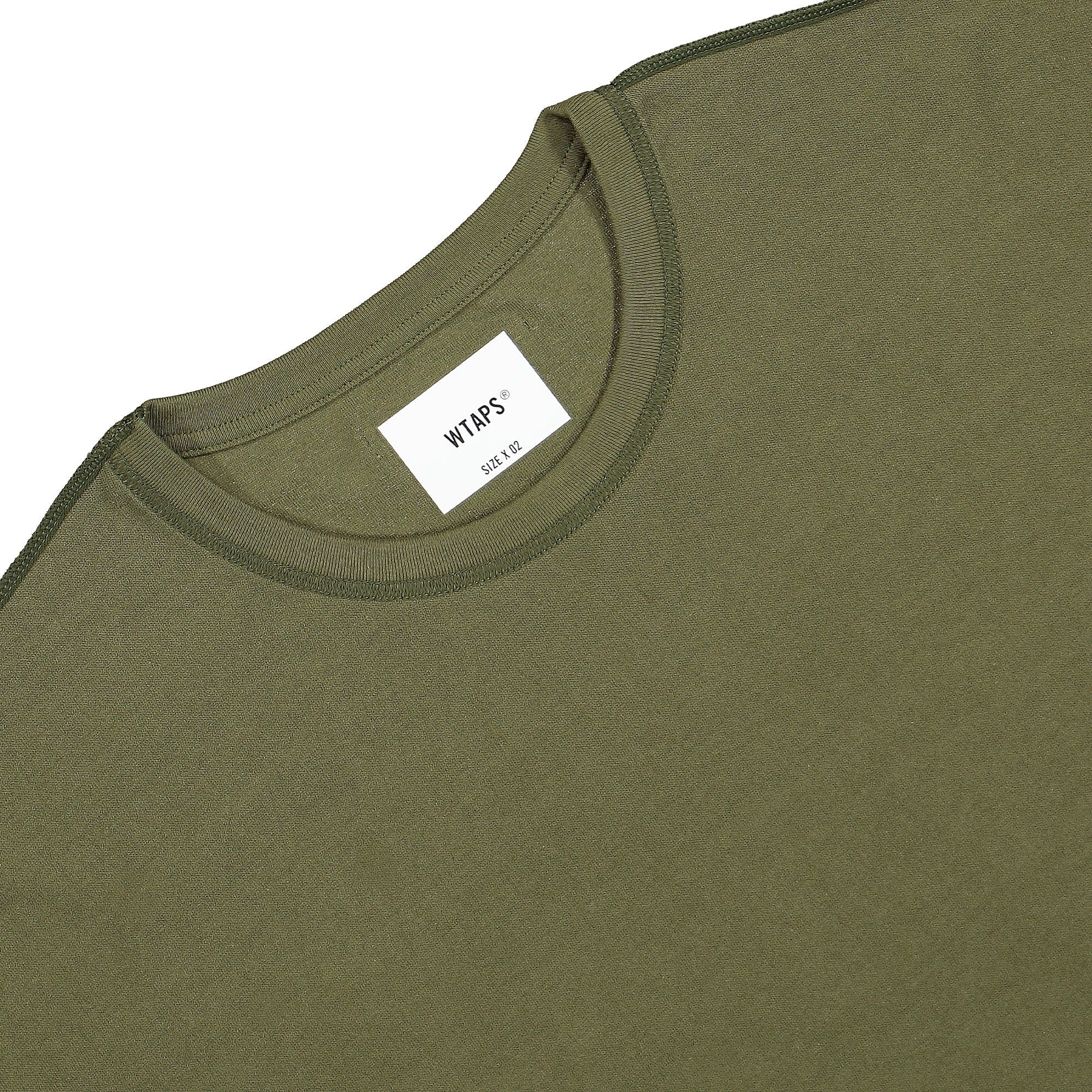 WTAPS Cross T-Shirt Olive Drab T-Shirts Close-up | Overkill