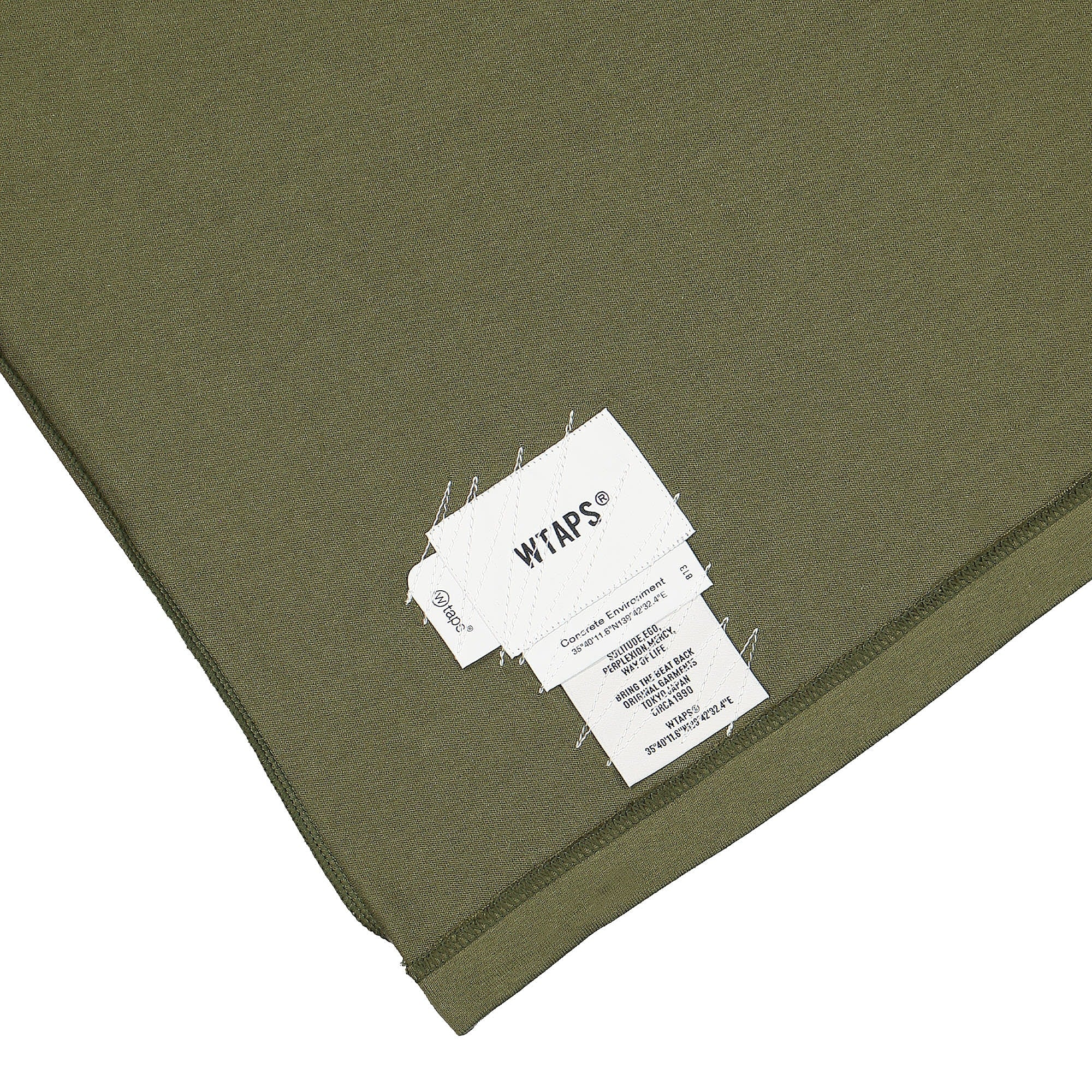WTAPS Cross T-Shirt Olive Drab T-Shirts Detailfoto | Overkill
