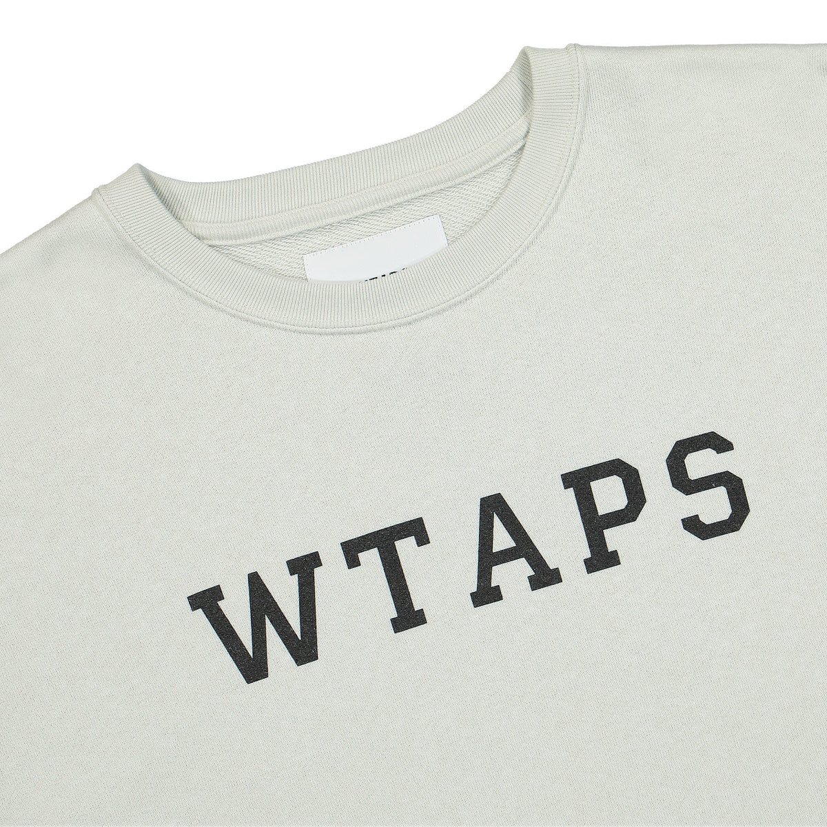 WTAPS Academy Crew Sweater Light Grey Sweatshirts Close-up | Overkill