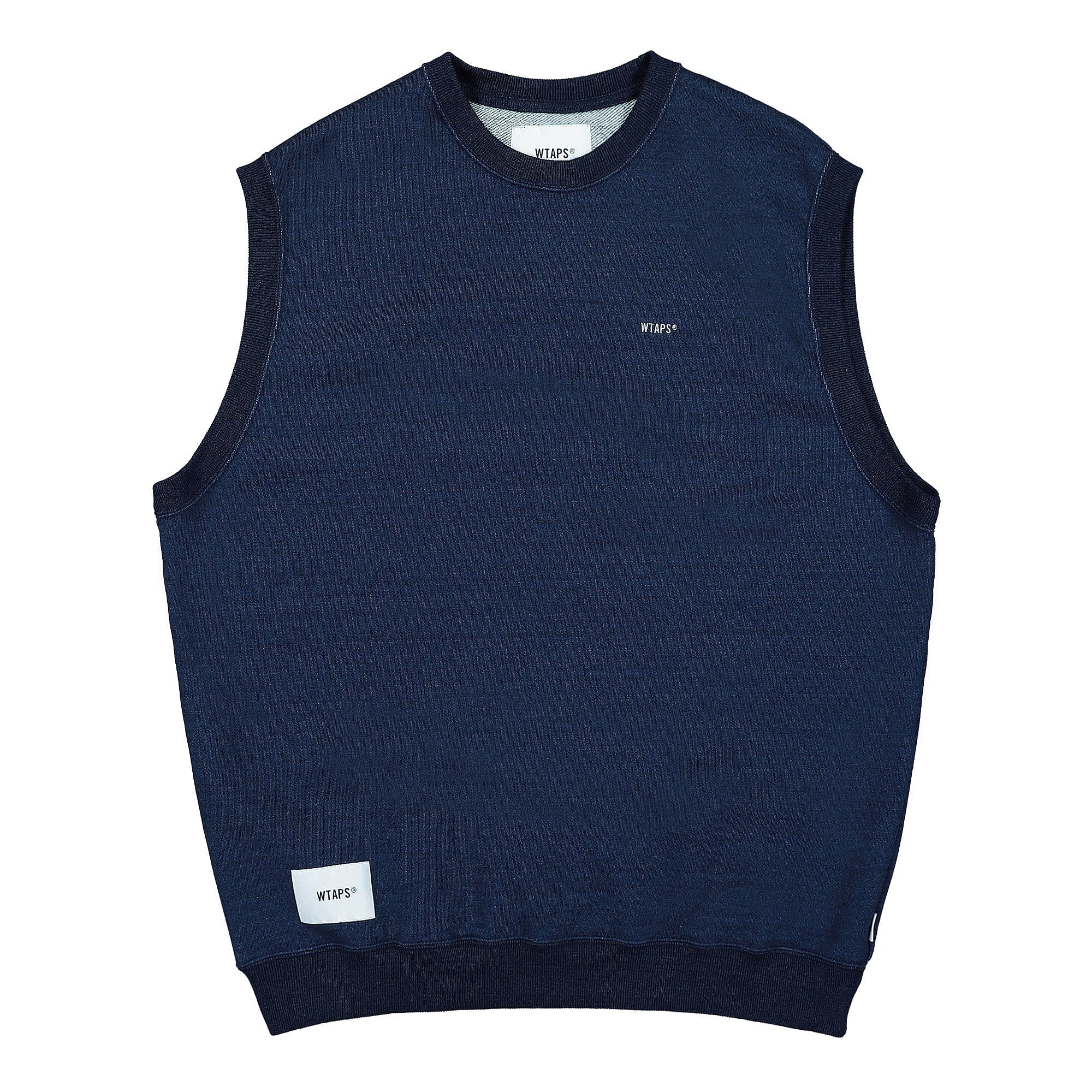 WTAPS Ditch Cotton Vest Indigo Sweater Vests 221ATDT-CSM35 | Overkill
