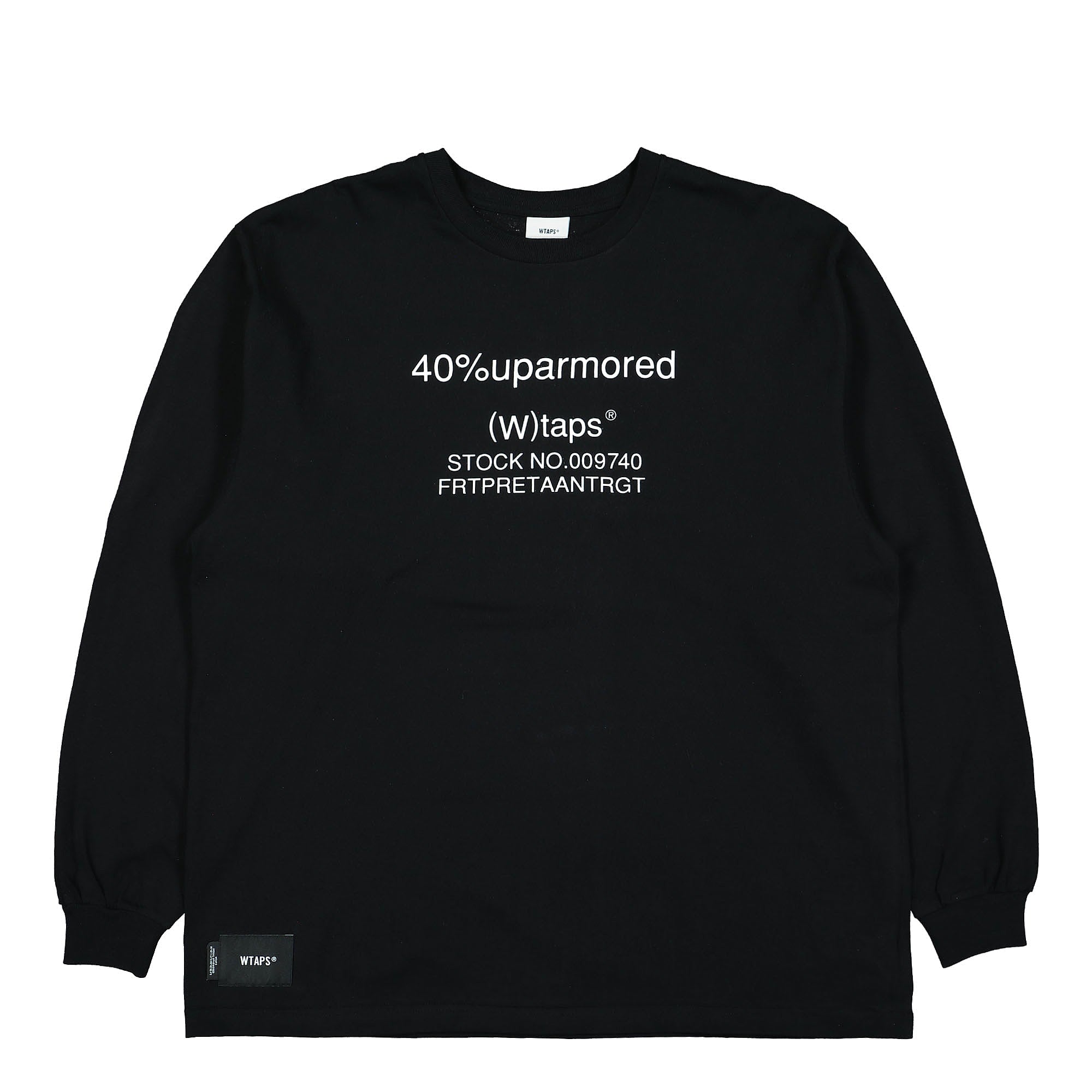 WTAPS 40PCT Uparmored Longsleeve Shirt Black Longsleeves 221ATDT-LTM01S | Overkill