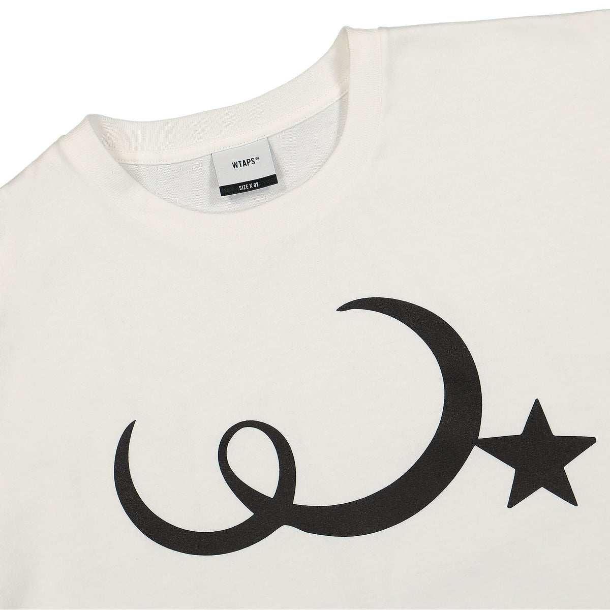WTAPS Moon & Star T-Shirt White T-Shirts Close-up | Overkill