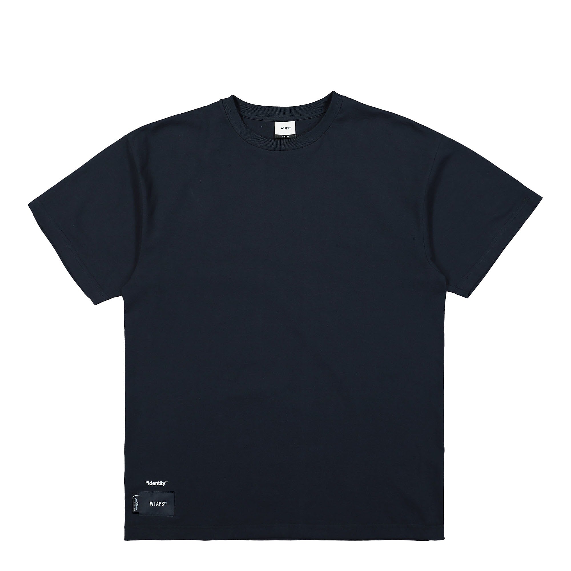 WTAPS Identity T-Shirt Navy T-Shirts 221ATDT-STM07S | Overkill