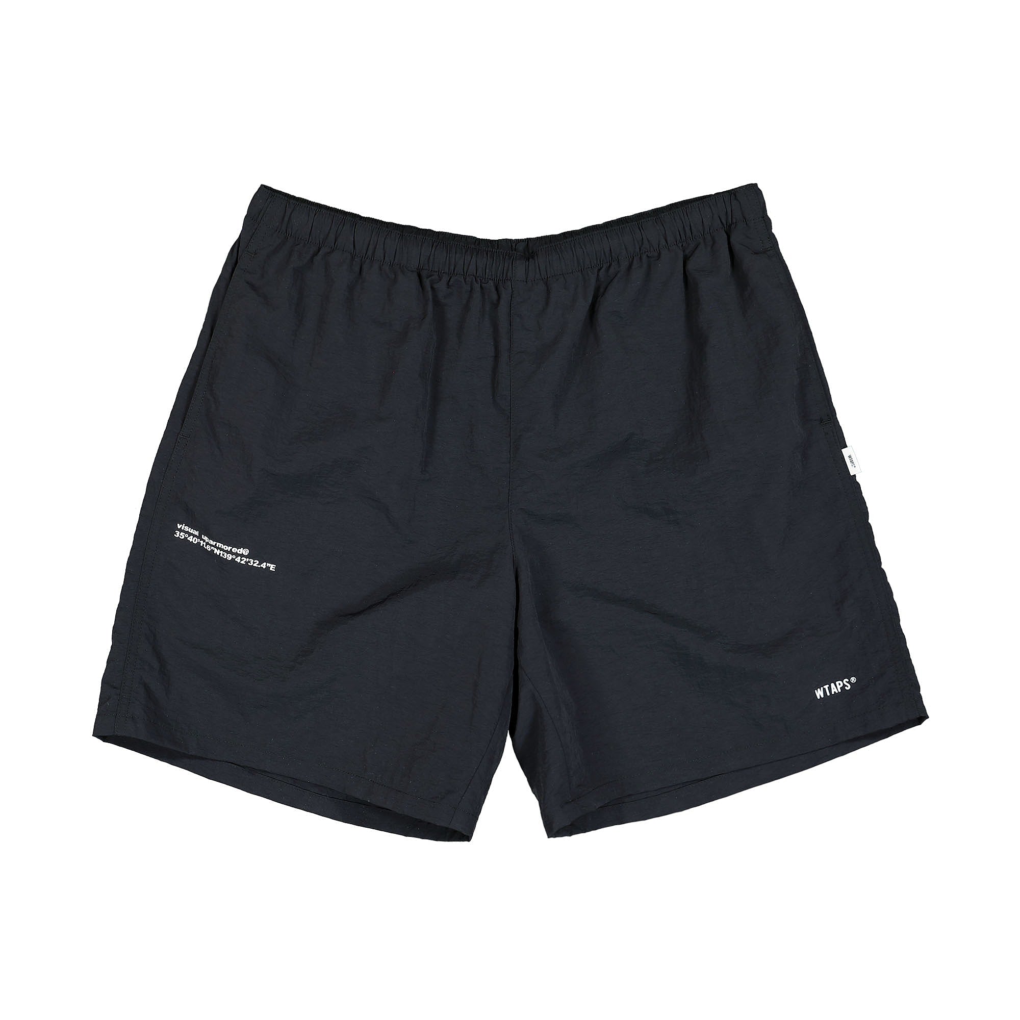 WTAPS Academy Shorts Black Shorts 221BRDT-PTM09 | Overkill