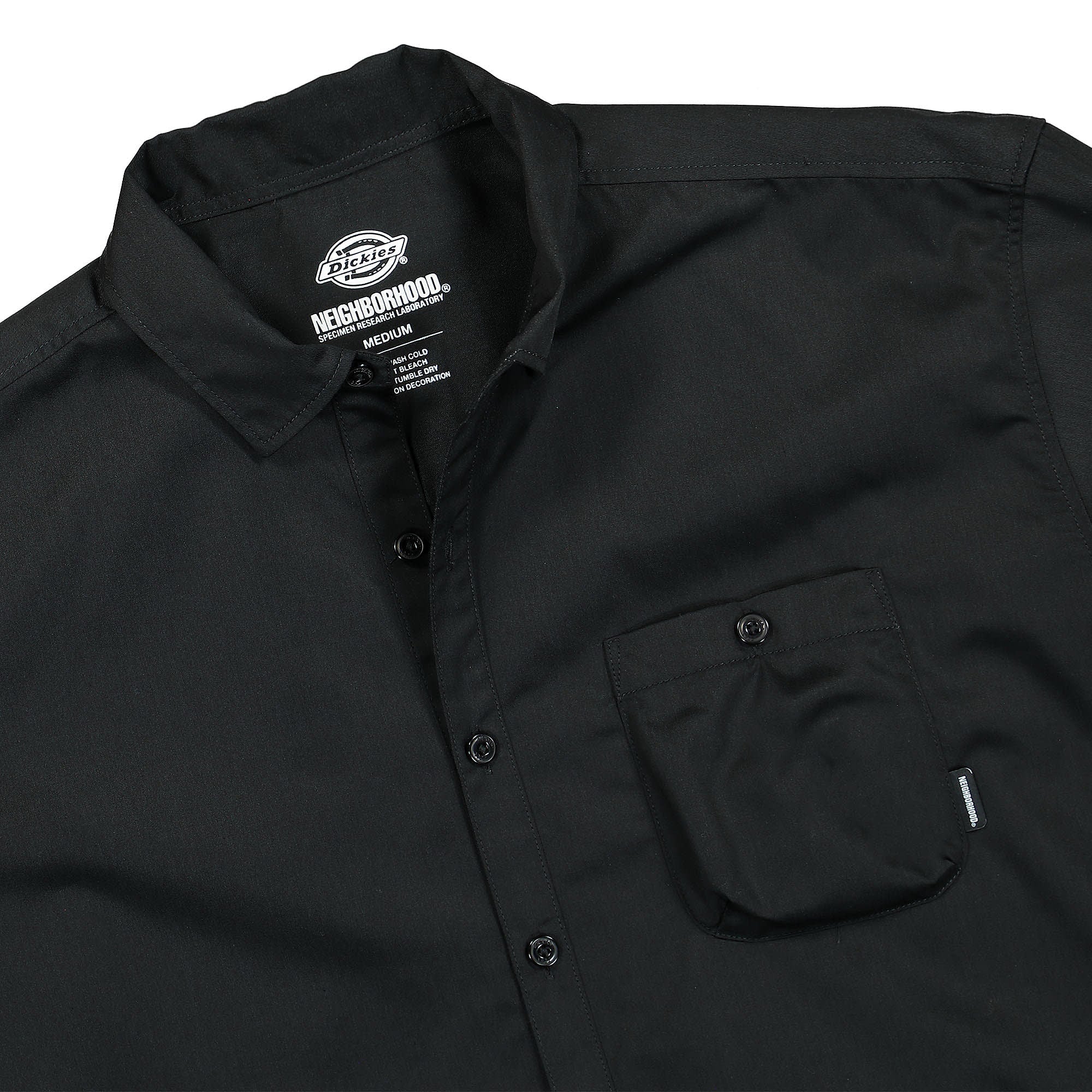 Neighborhood SRL x Dickies x Neighborhood Longsleeve EC-Shirt Black Shirts Close-up | Overkill