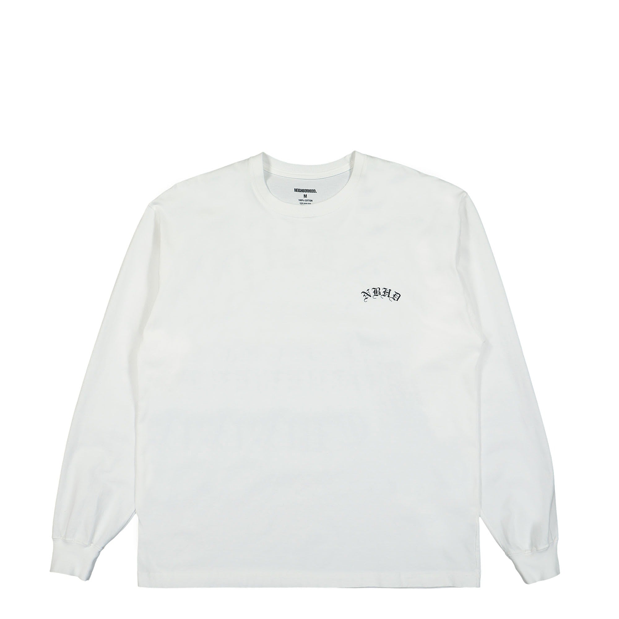 Neighborhood NH-2 Longsleeve Tee White Longsleeves 221PCNH-LT02 | Overkill