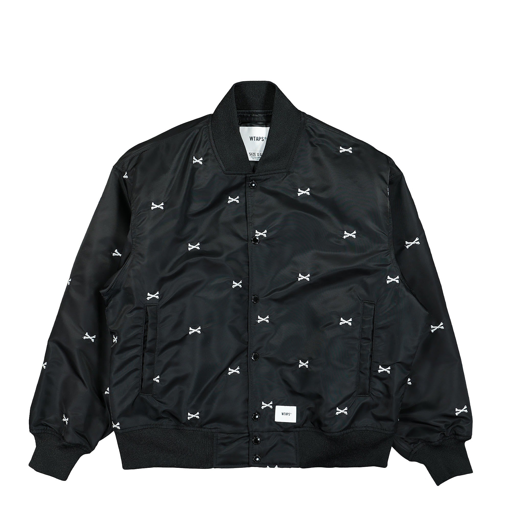 WTAPS Nylon Twill Textile Team Jacket Black Jackets 221TQDT-JKM01 | Overkill