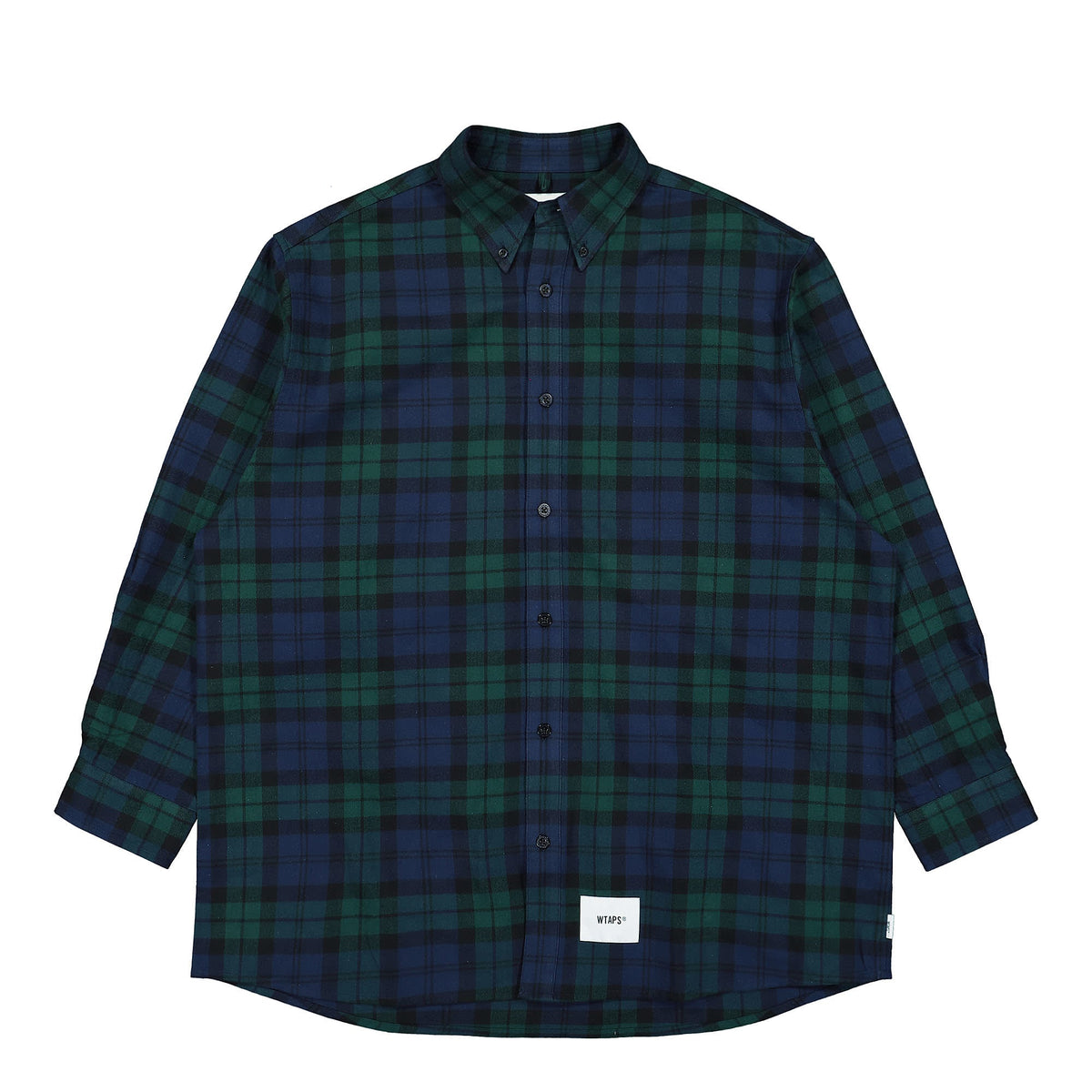 WTAPS BD 02 Longsleeve Shirt Green Longsleeves 221TQDT-SHM03 | Overkill