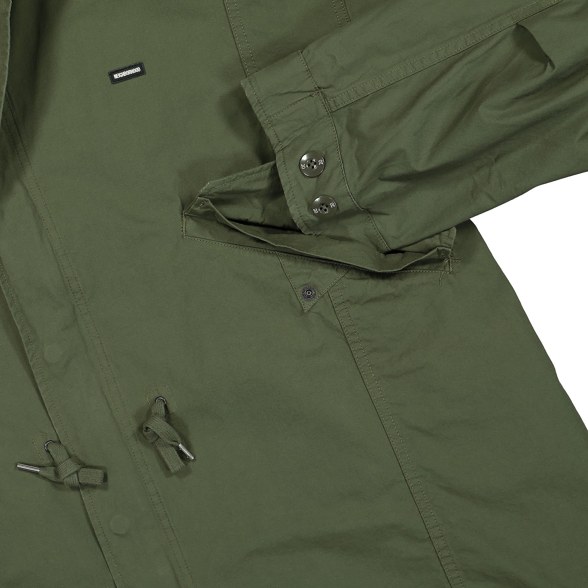 Neighborhood Fishtail / C-Coat Olive Drab Coats Detailfoto | Overkill