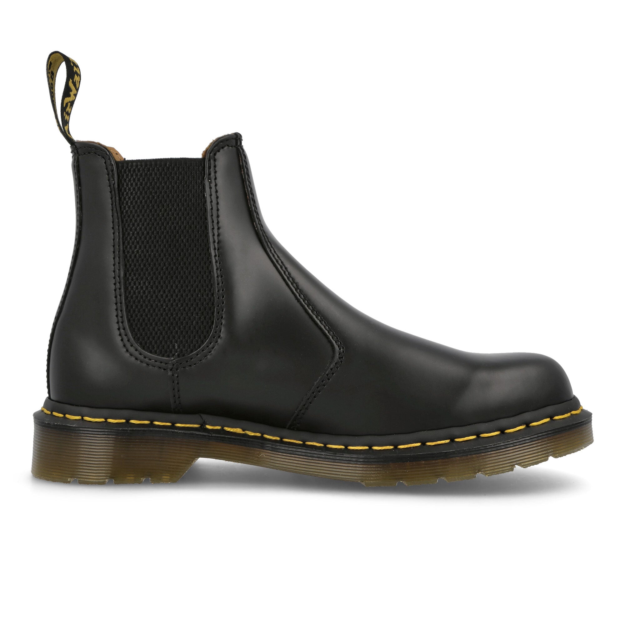 Dr. Martens 2976 Ys Black Smooth Black Boots Silhouette | Overkill