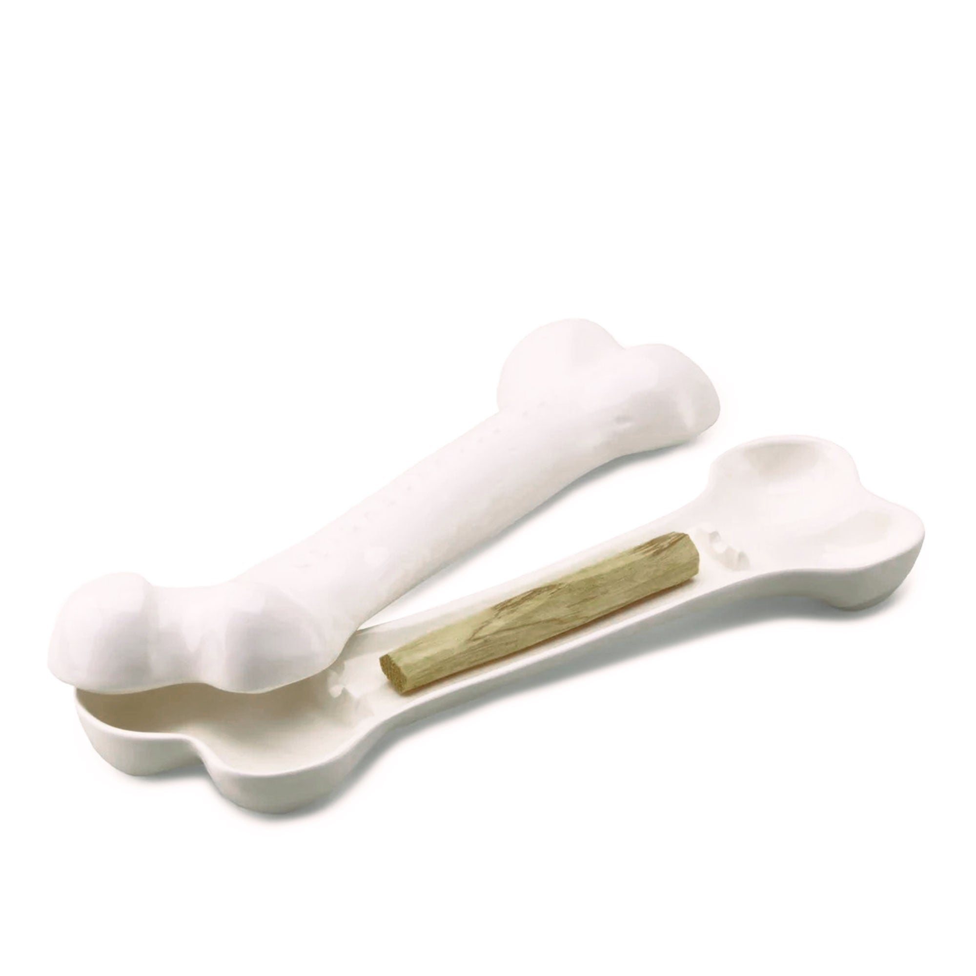Neighborhood Bone Palo Santo Holder White Incense & Candles Material | Overkill