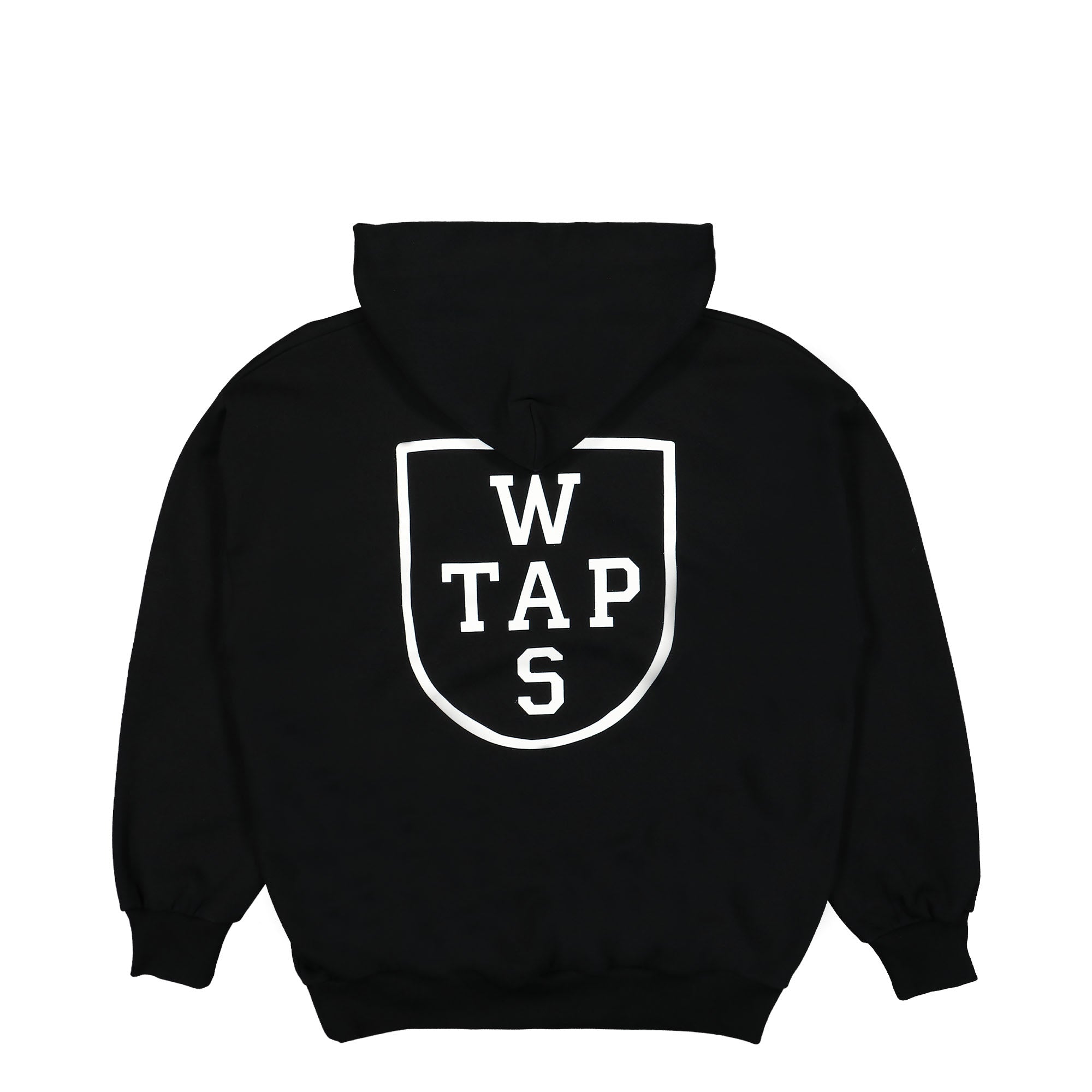 WTAPS CRST Hoody Black Hoodies Close-up | Overkill