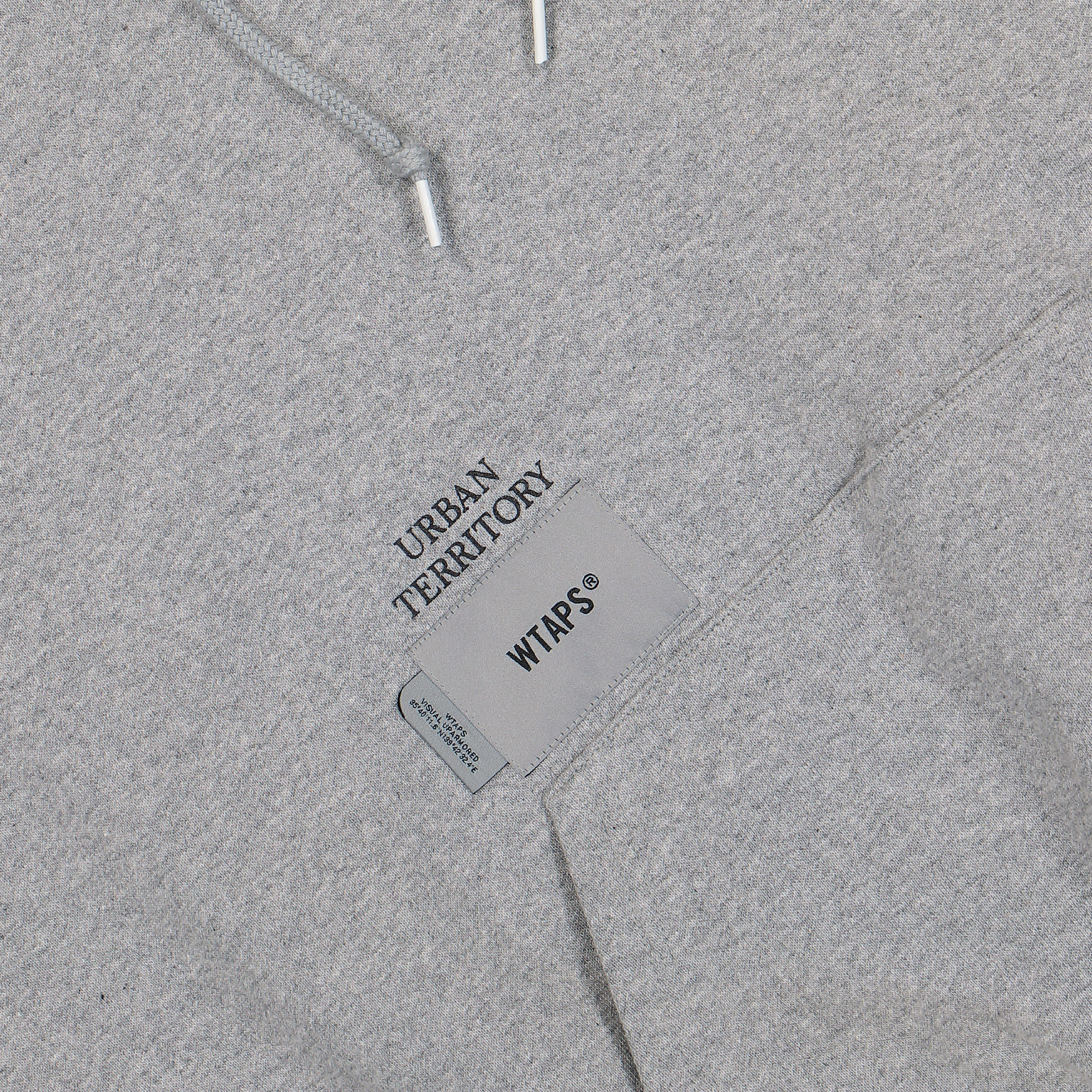 WTAPS Cross Bones Hoodie Ash Gray Hoodies Detail view 1 | Overkill