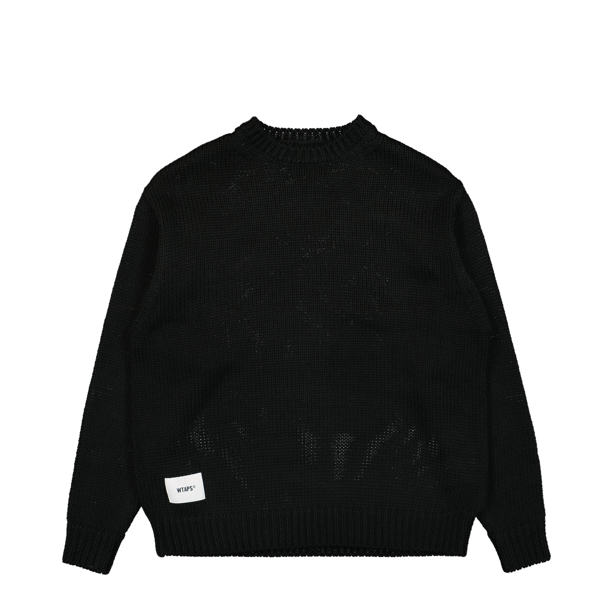 WTAPS Armt X3.0 Sweater Black Sweatshirts 222MADT-KNM02 / Black | Overkill