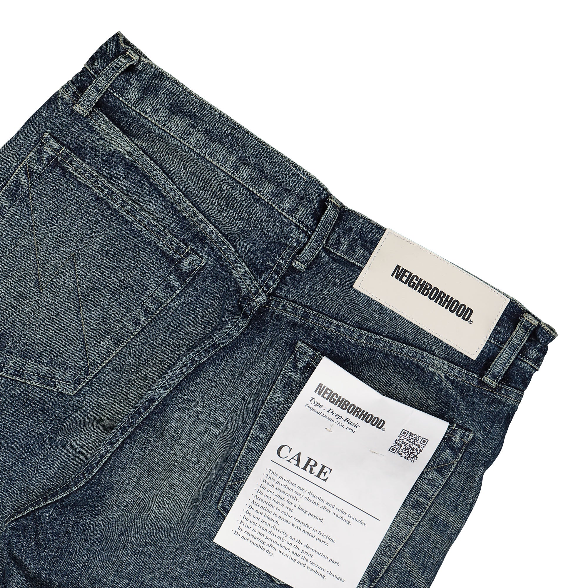 Neighborhood Washed Denim DP Basic Pant Indigo Sweat & Track Pants Detail view 2 | Overkill