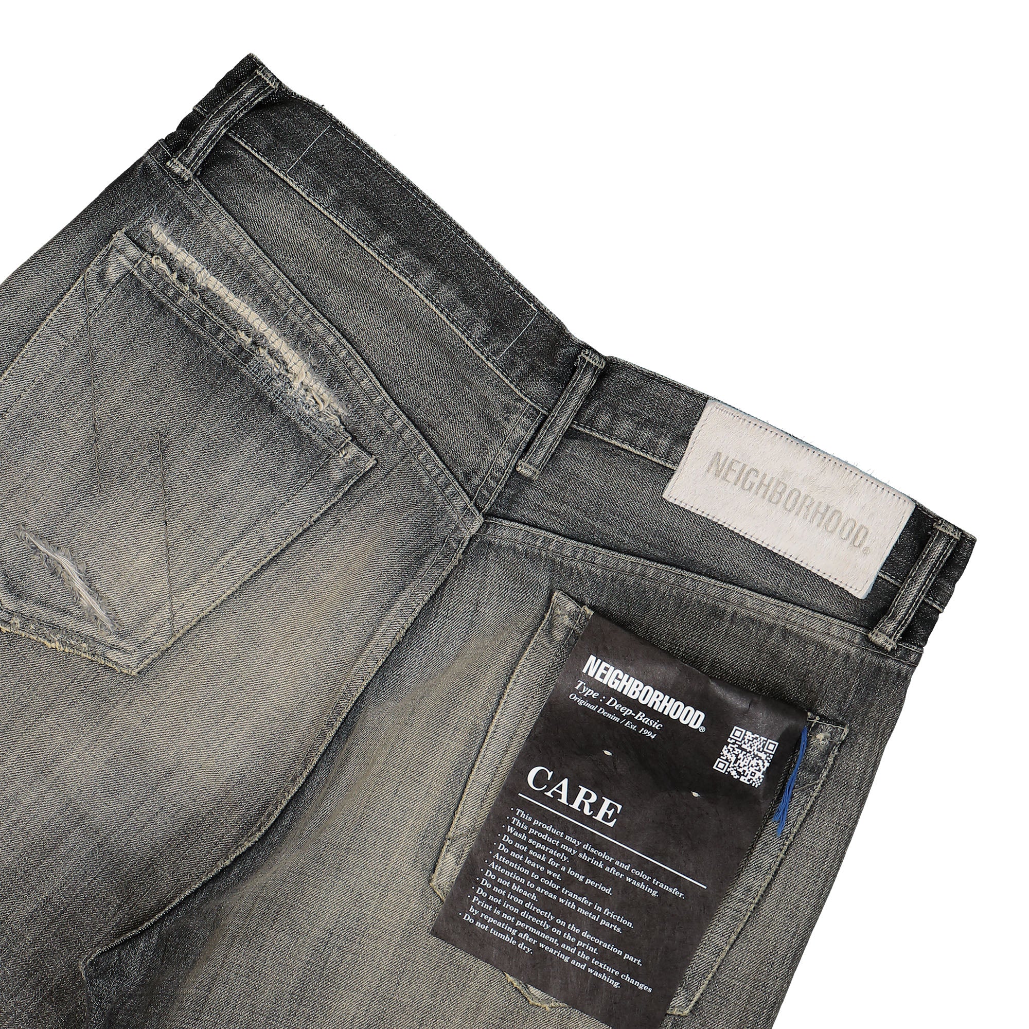 Neighborhood Savage Denim DP Basic Pant Black Sweat & Track Pants Detail view 2 | Overkill