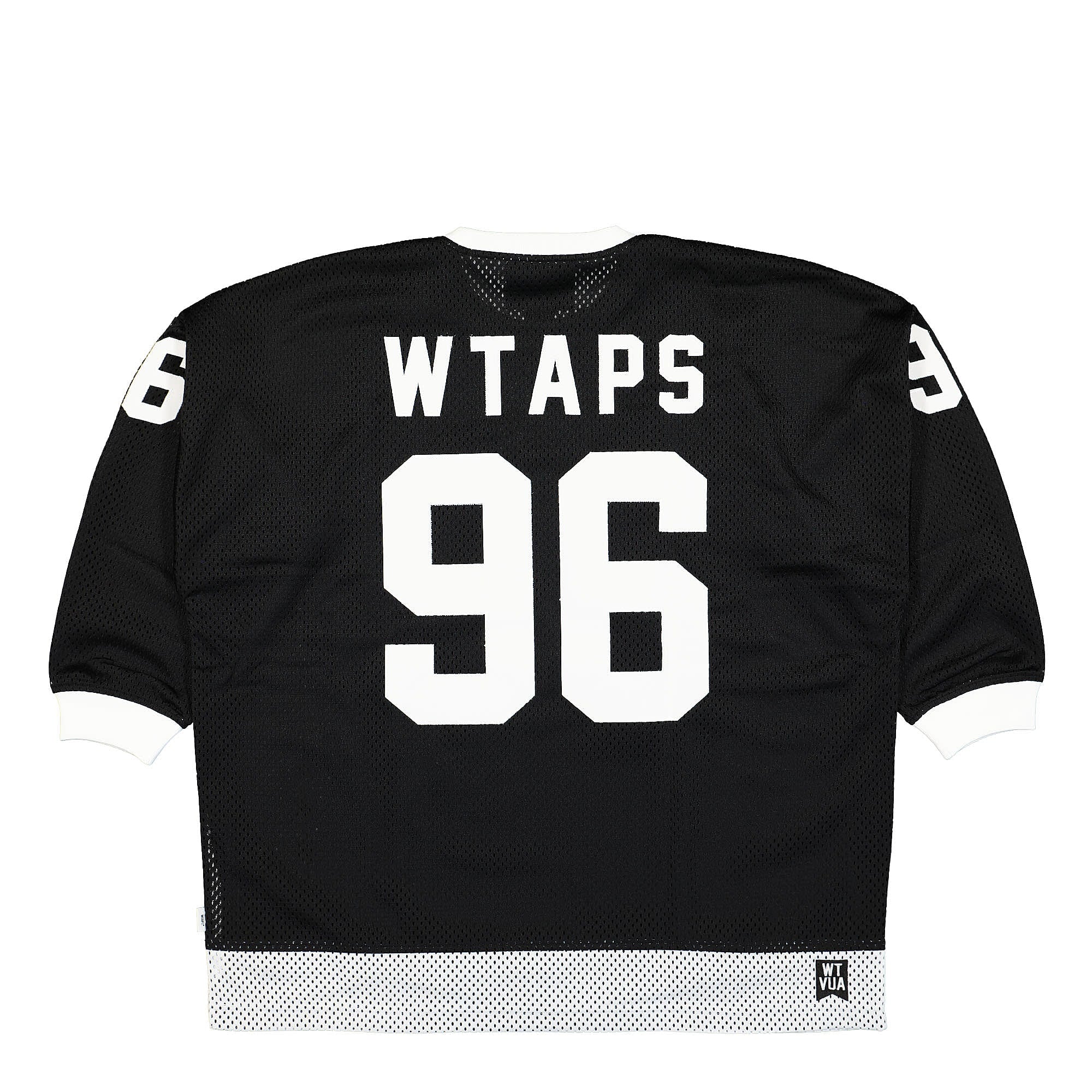 WTAPS Netminder LS Hockey Jersey Black T-Shirts Close-up | Overkill