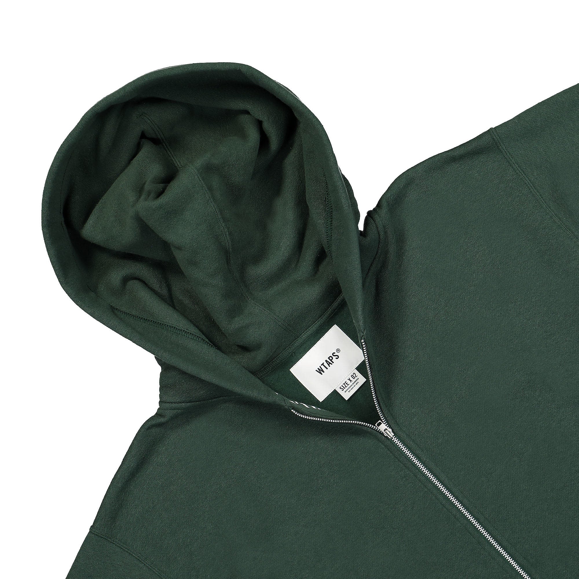 WTAPS X3.0 Zip Hoody Green Hoodies Material | Overkill