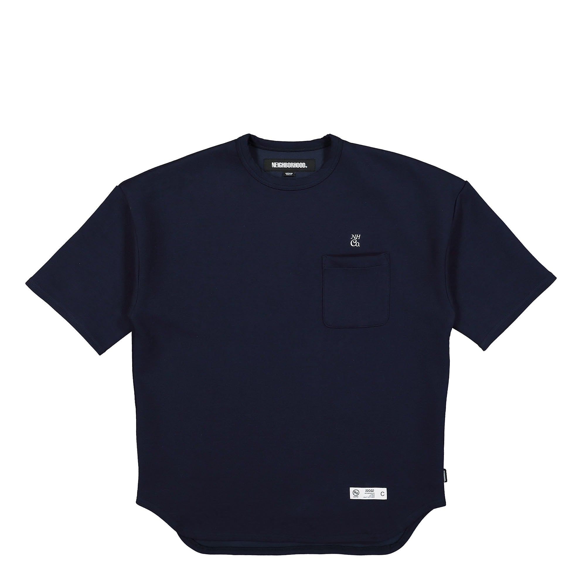 Neighborhood Double SS. EC Crewneck Navy T-Shirts 222MBNH-CSM01 | Overkill