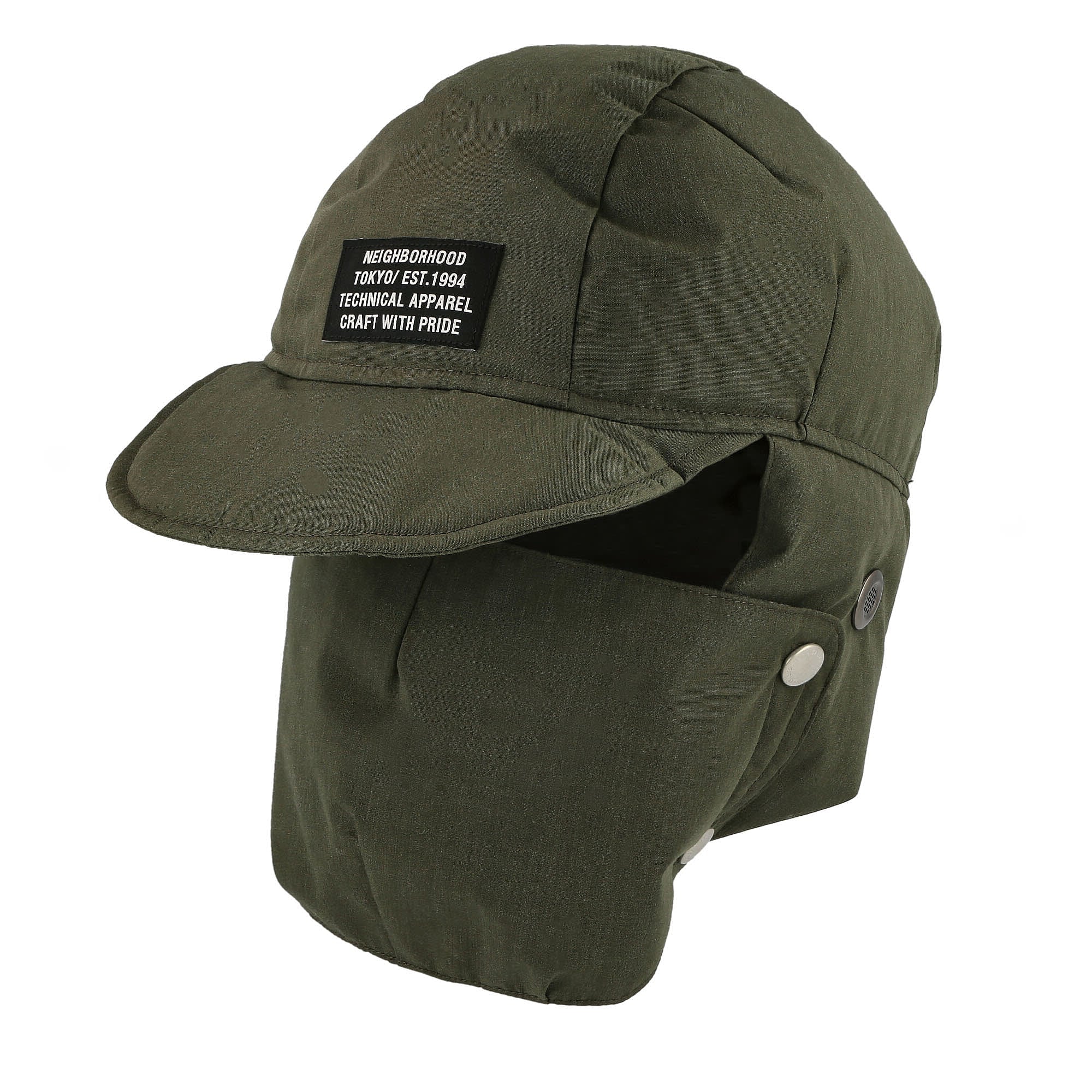 Neighborhood Nanga x Neighborhood Takibi PE. Down Cap Olive Drab Caps 222NNNNN-HT01 | Overkill