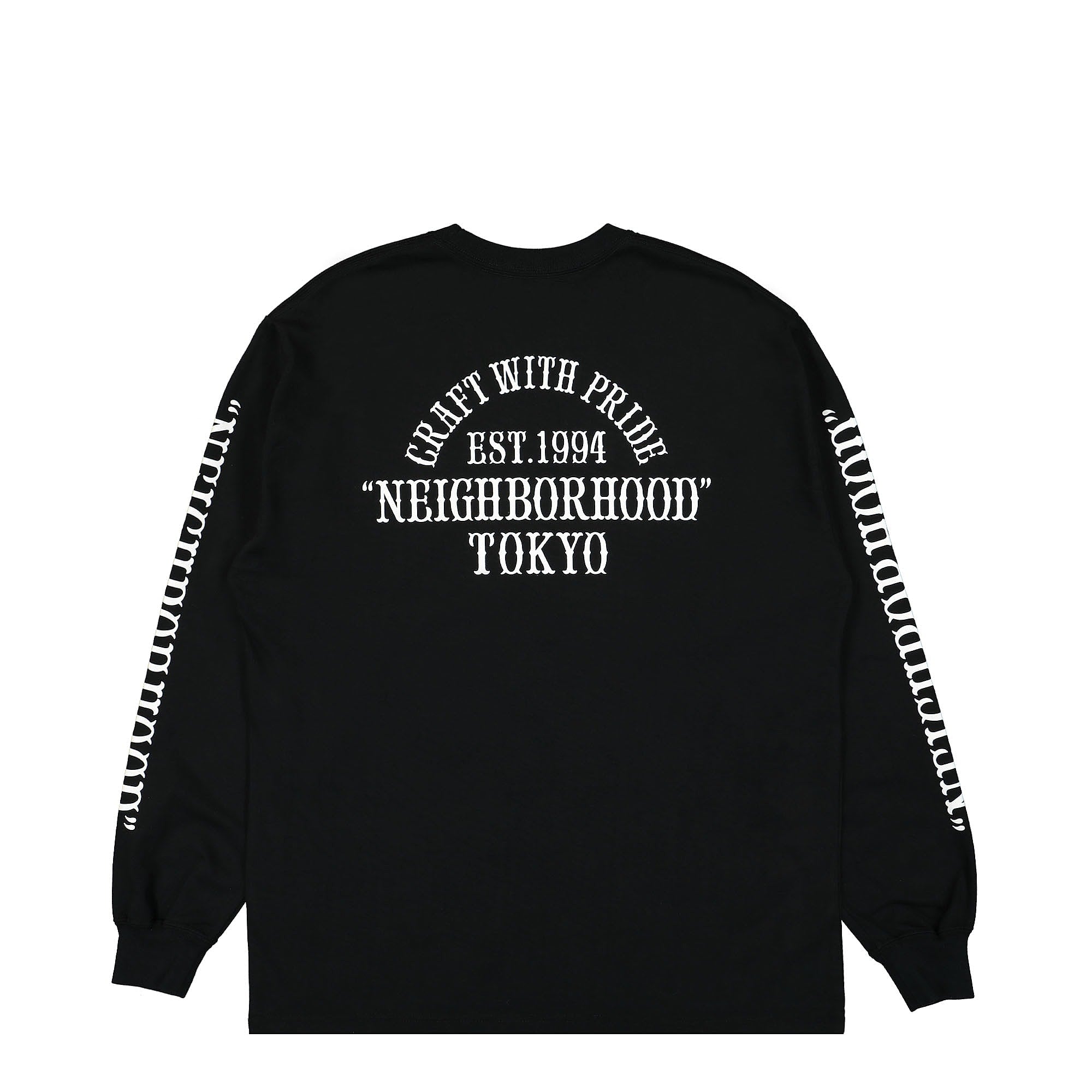 Neighborhood NH-6 LS. CO Tee Black T-Shirts Close-up | Overkill