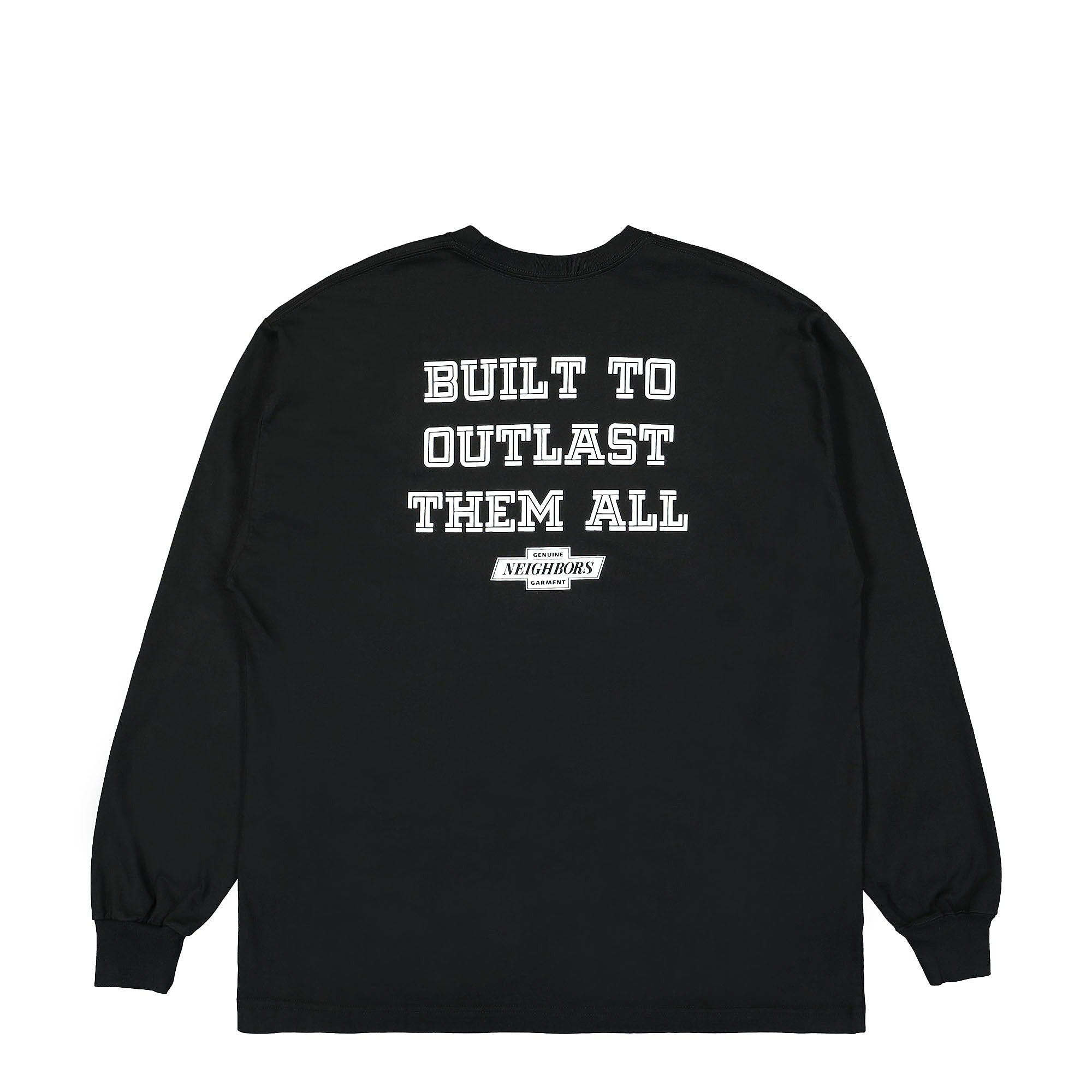 Neighborhood NH-9 LS. CO Tee Black Longsleeves Close-up | Overkill