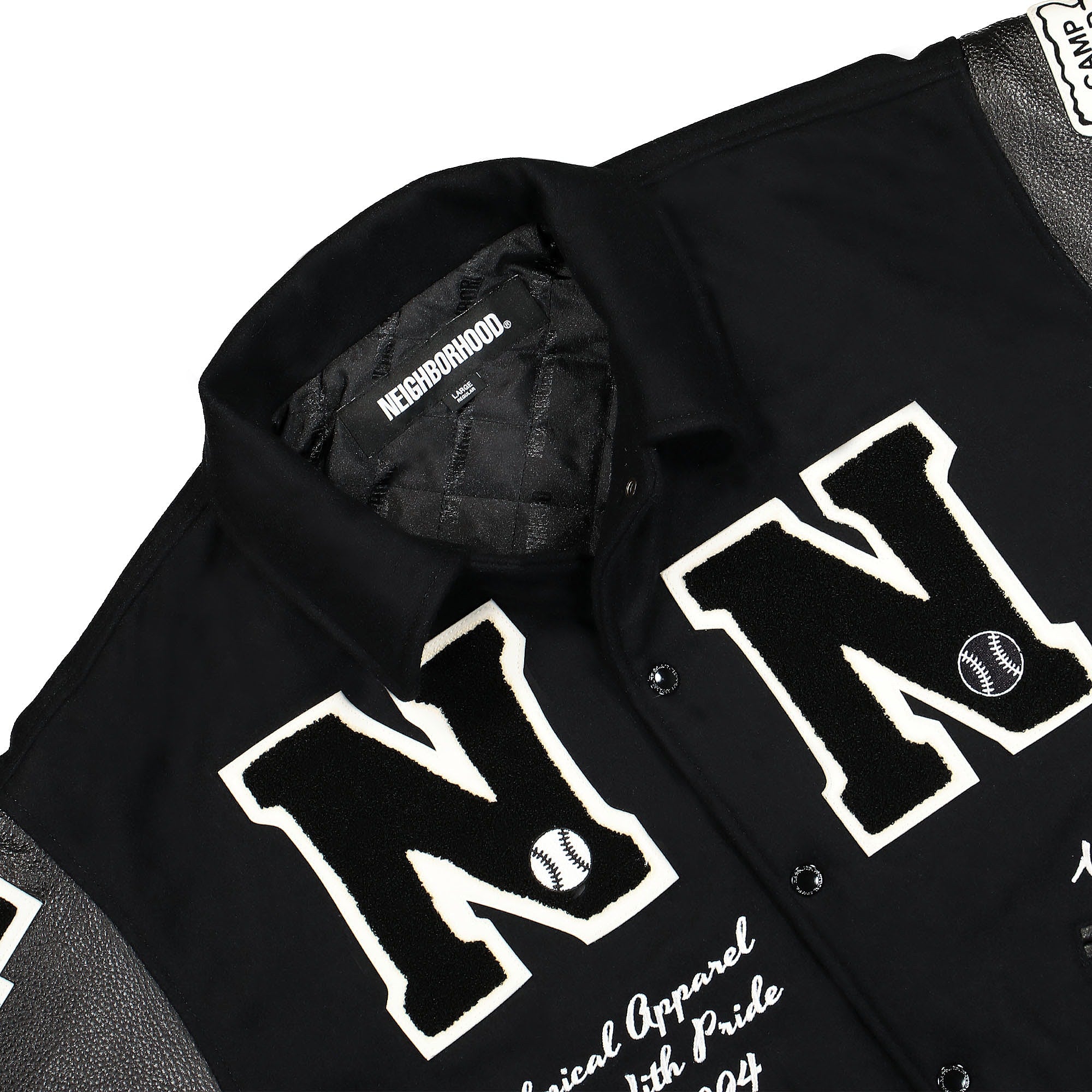 Neighborhood Stadium JK. WO Jacket Black Jackets Material | Overkill