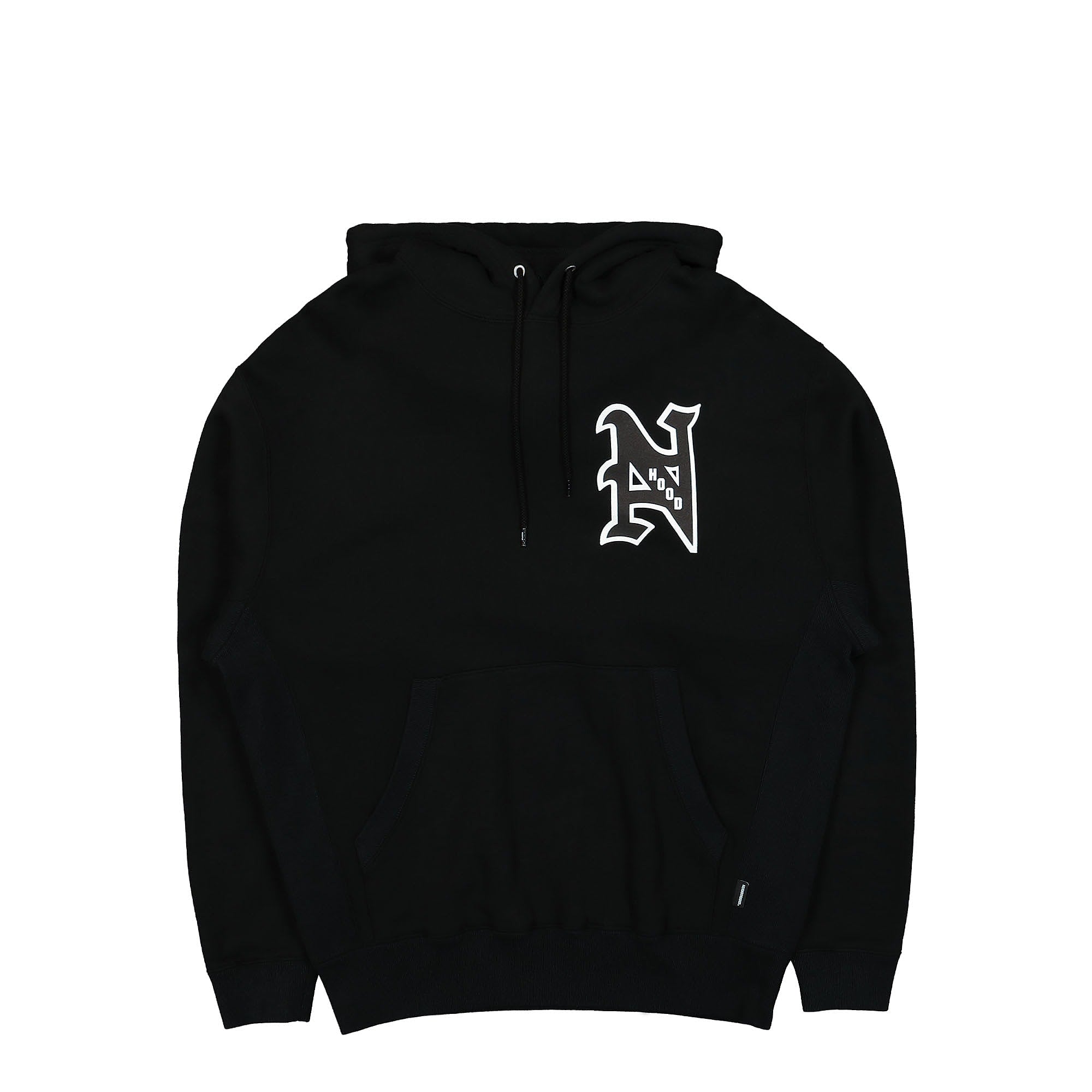 Neighborhood College-S LS. CO Hooded Sweatshirt Black Hoodies 222TPNH-CSM02 | Overkill