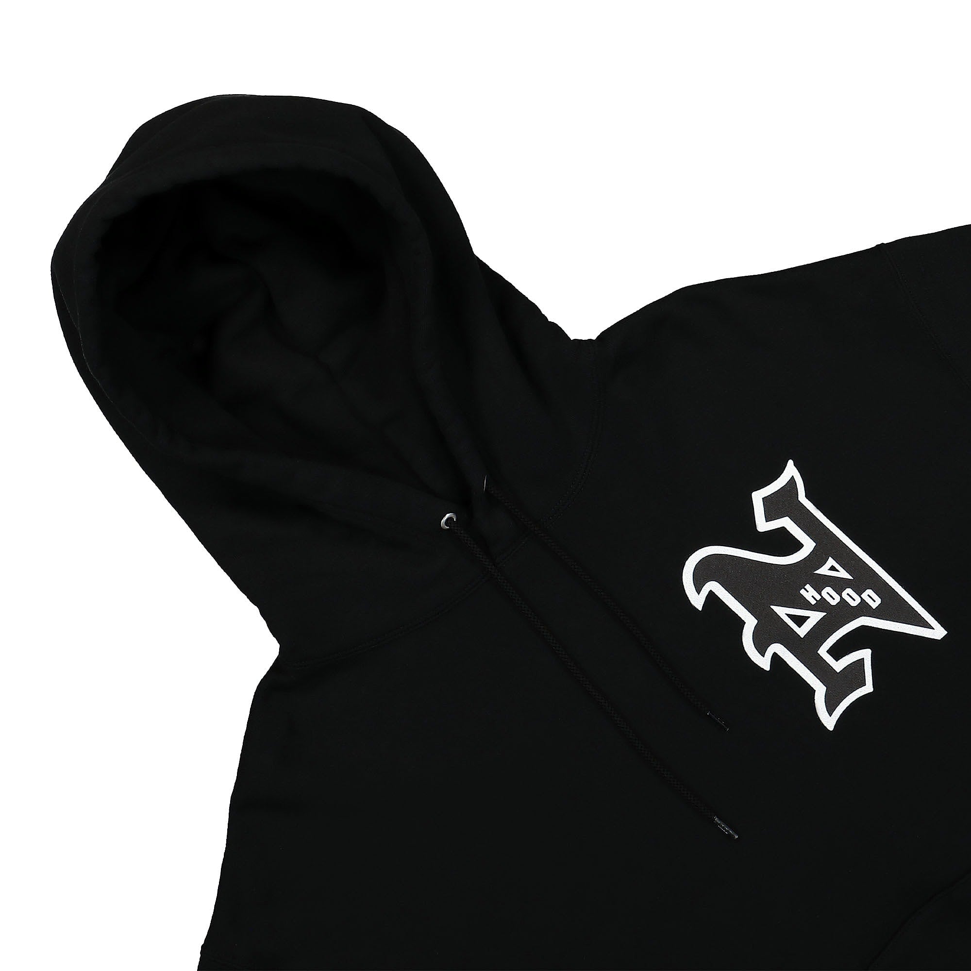 Neighborhood College-S LS. CO Hooded Sweatshirt Black Hoodies Close-up | Overkill
