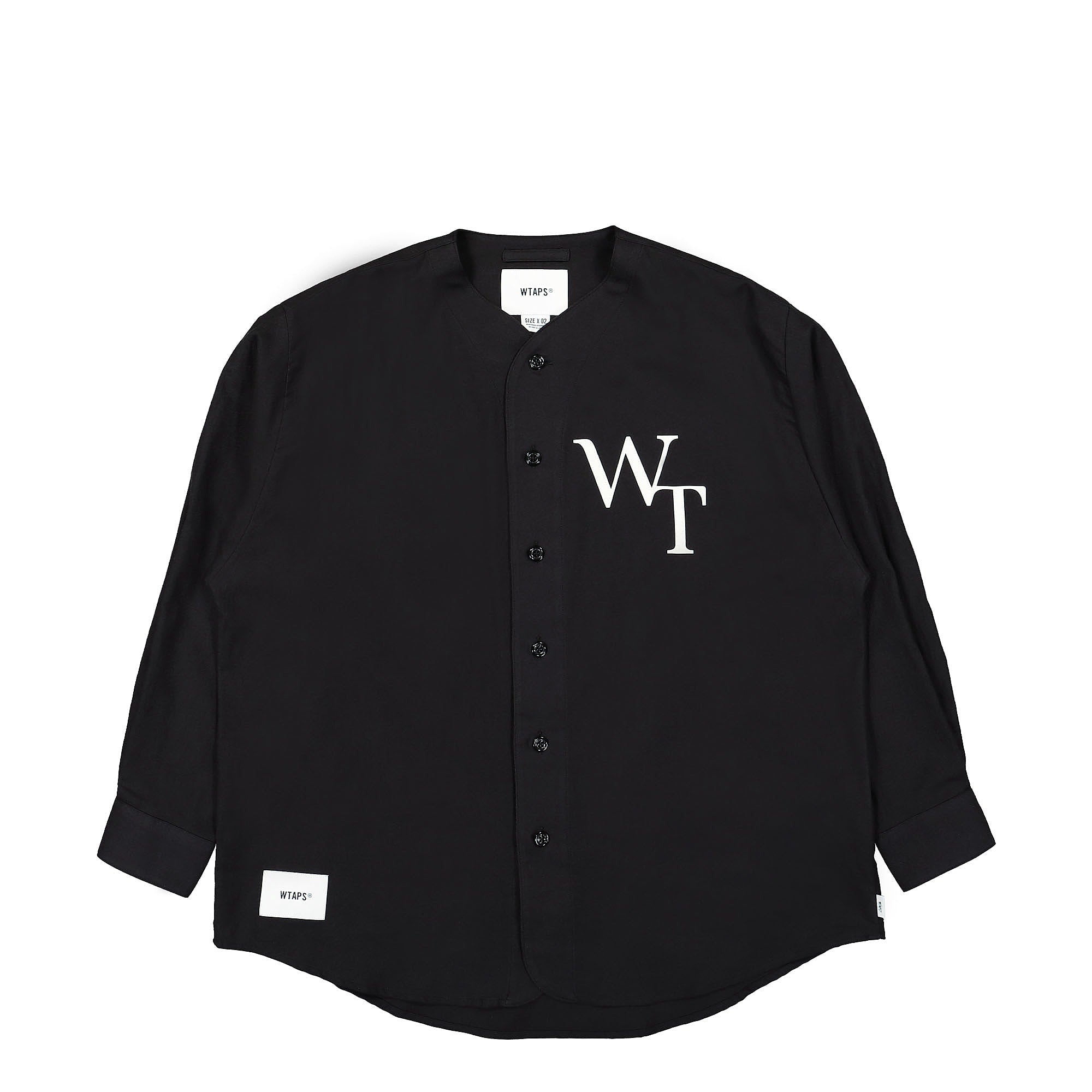 WTAPS League 02 LS Shirt Black Shirts 222TQDT-SHM05 | Overkill