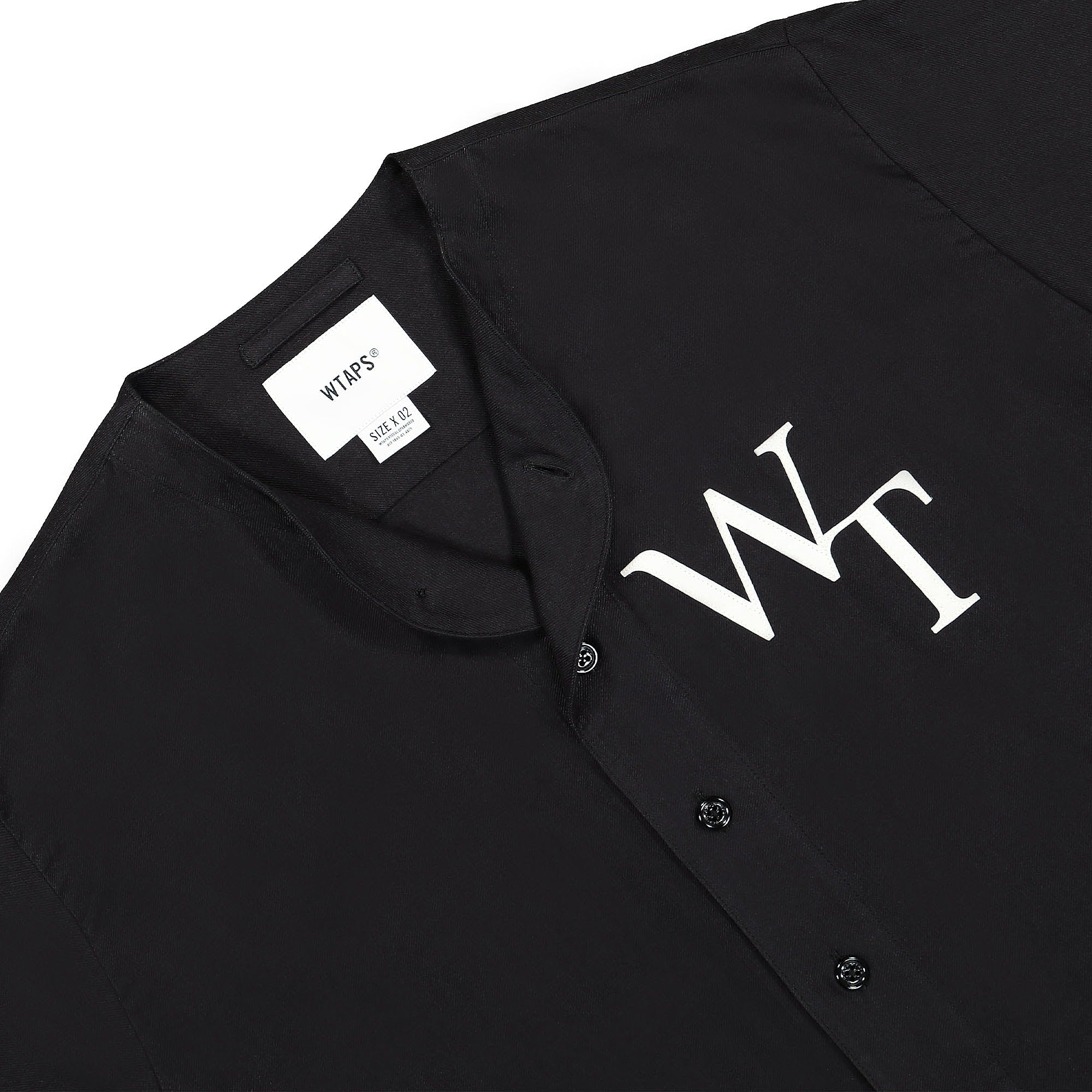 WTAPS League 02 LS Shirt Black Shirts Close-up | Overkill