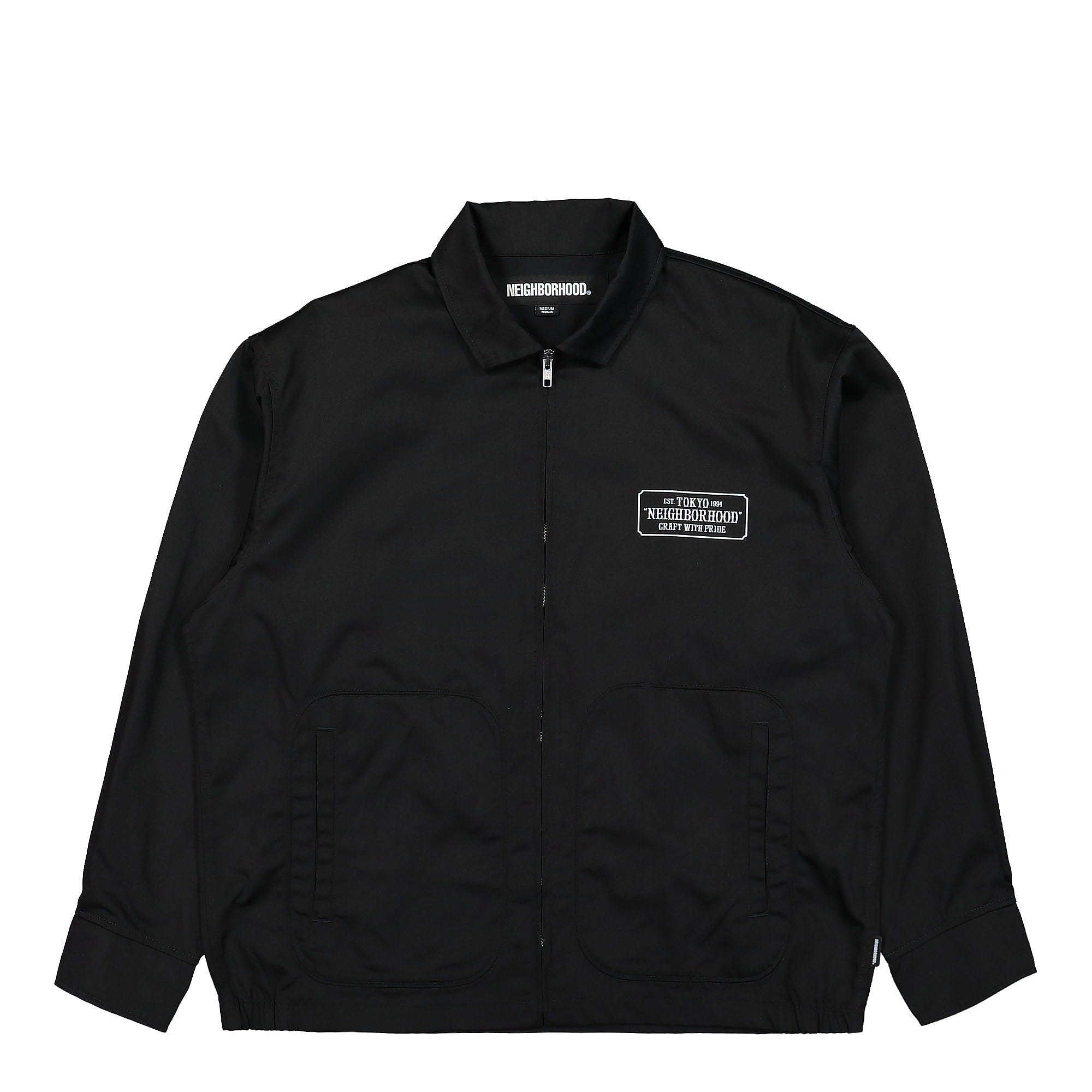 Neighborhood Front JK. EC Zip Jacket Black Jackets 222TSNH-JKM03 | Overkill