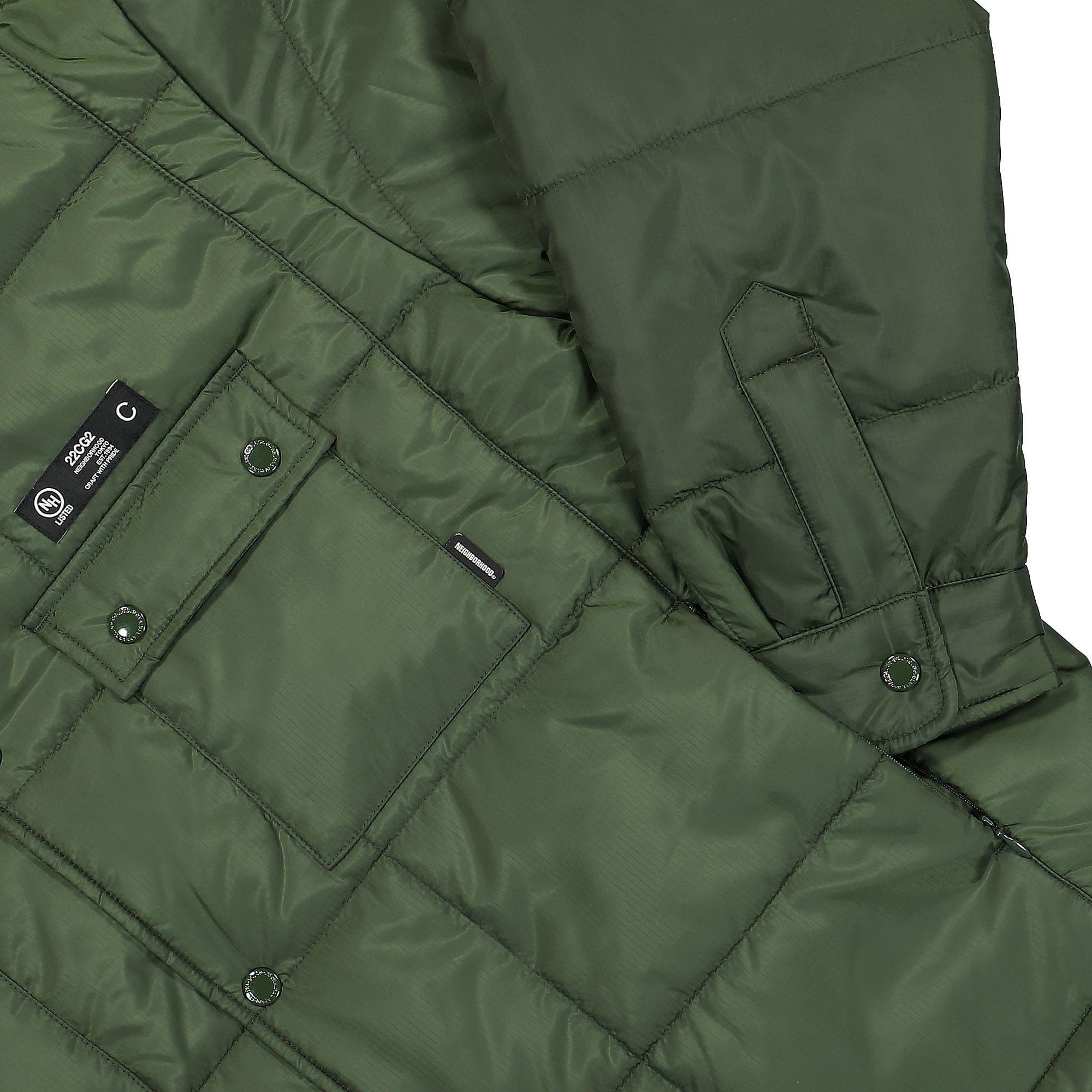 Neighborhood Puff SH LS. PE Shirt Jacket Olive Drab Jackets Detail view 1 | Overkill
