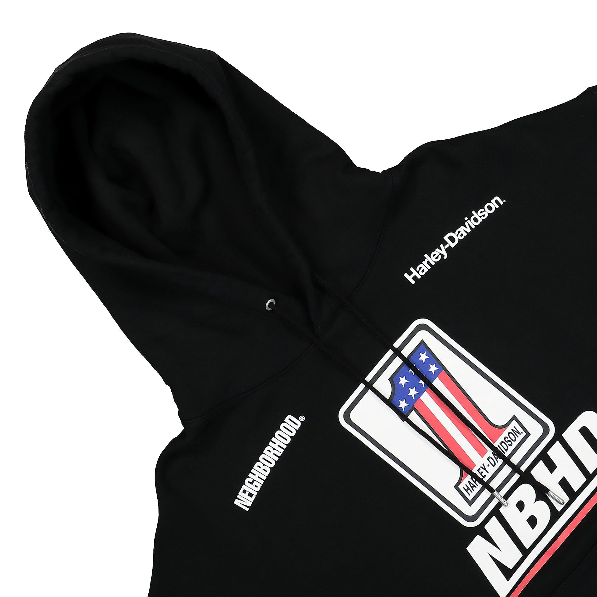 Neighborhood Harley-Davidson x Neighborhood LS. CO Hooded Sweatshirt Black Hoodies Material | Overkill